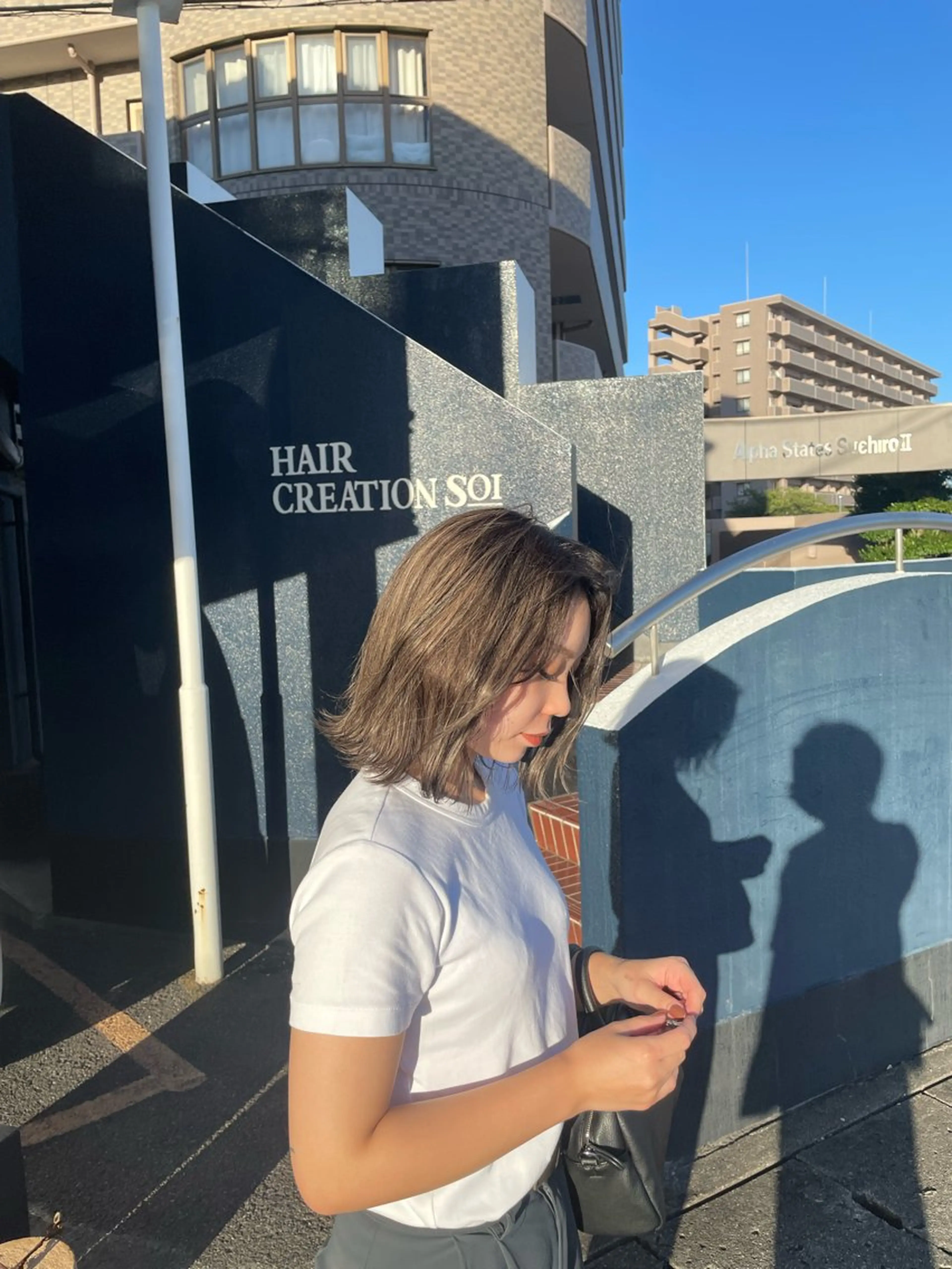 ミディアム ヘアカラー トリートメント 岩崎 祐大のヘアスタイル