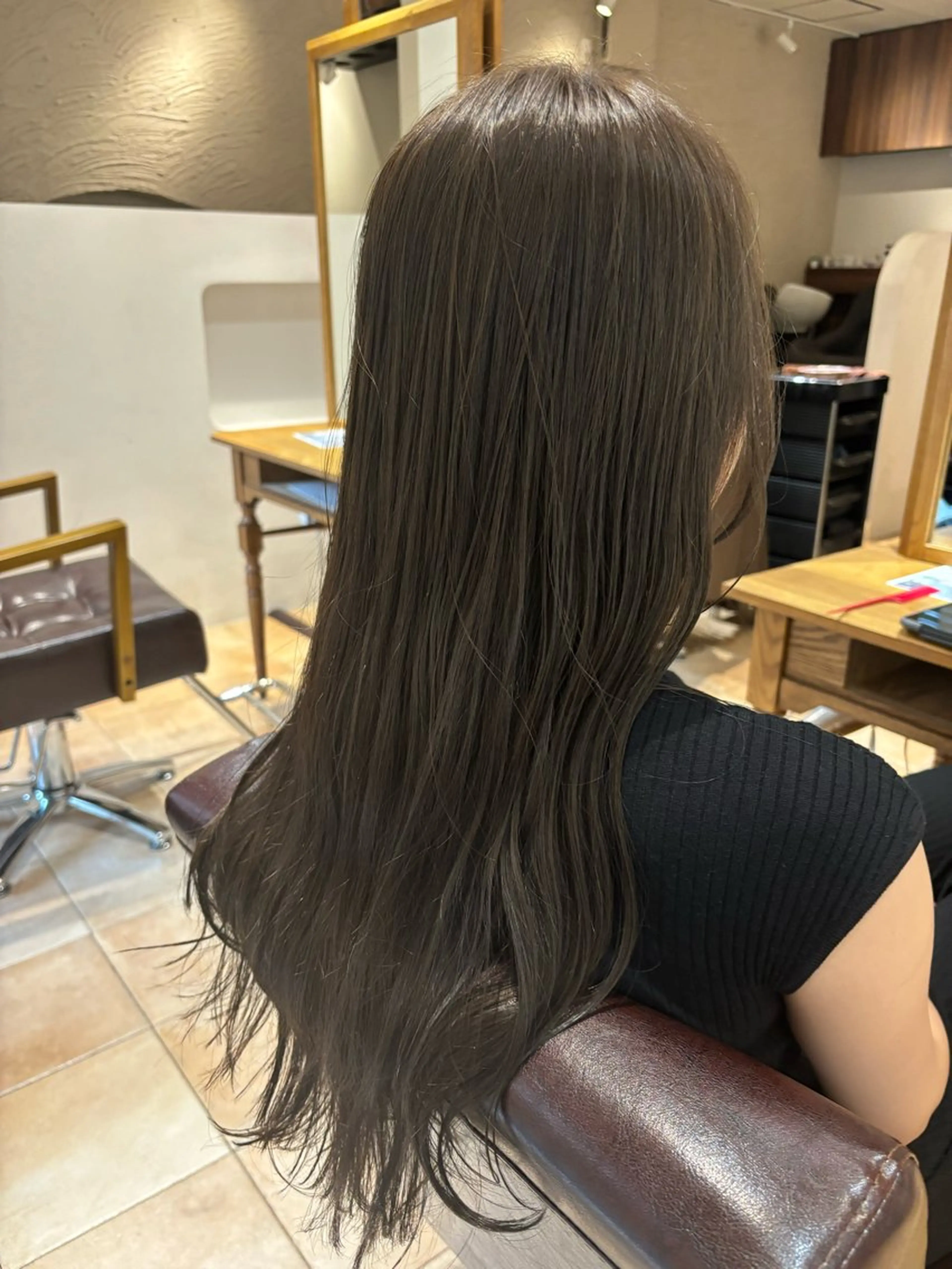 ロング カラー グレージュ カット ヘアカラー トリートメント 🌈透明感カラー🌈 🌟吉田祐介🌟のヘアスタイル