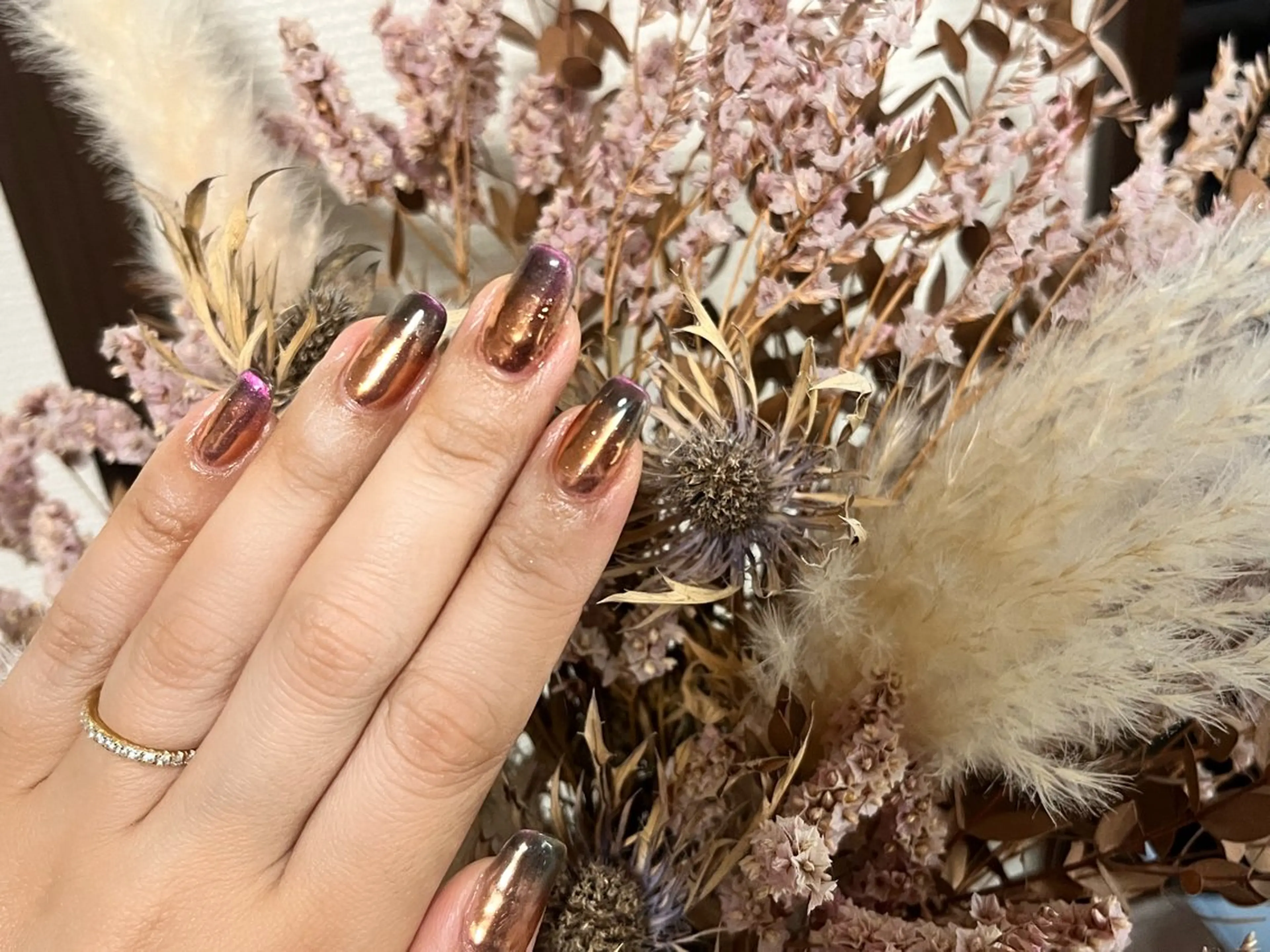 ネイル フレンチネイル マグネットネイル マグネットフレンチ ミラーネイル ワンカラーネイル ハンドネイル nail salon Reversiのネイルデザイン