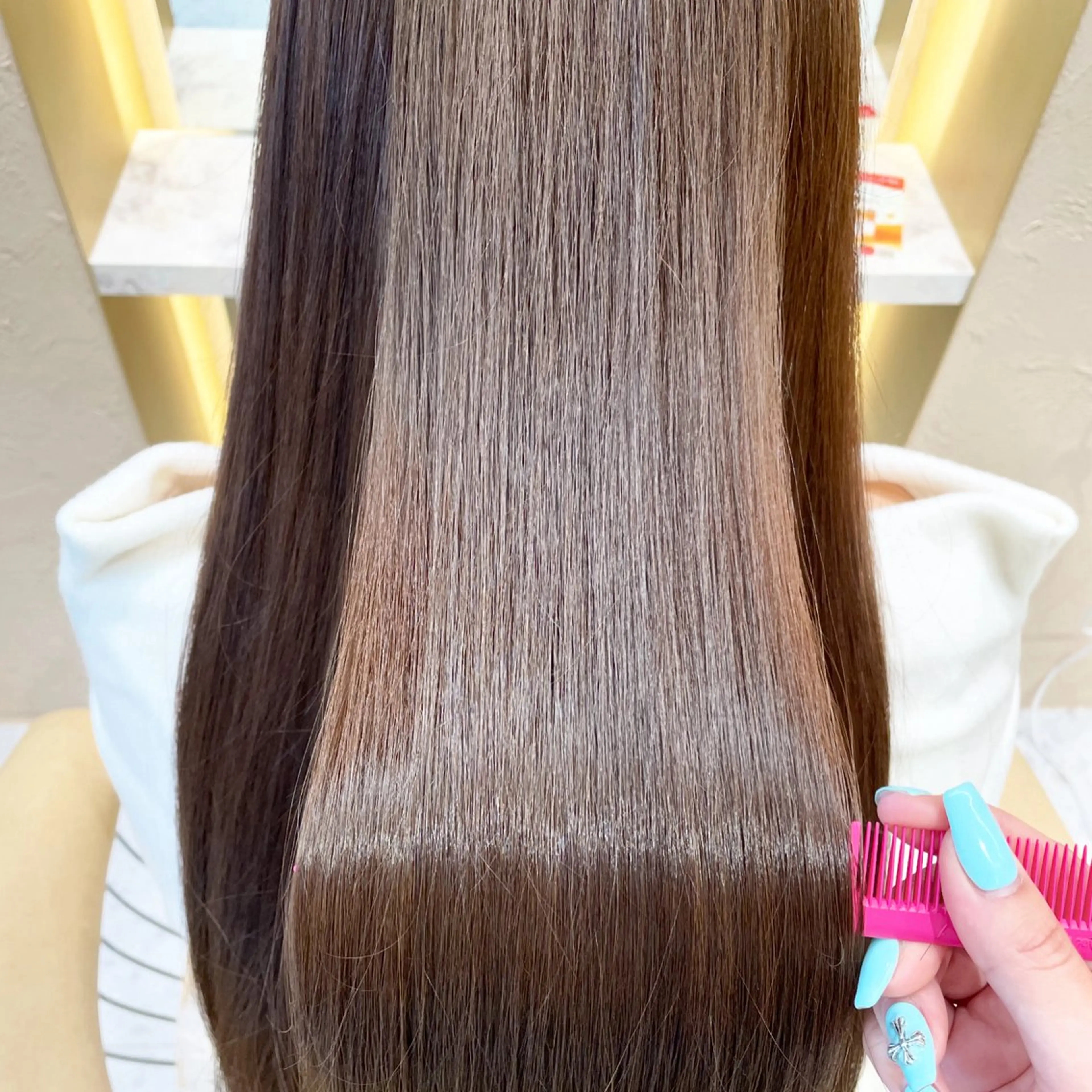 ロング カラー カット ヘアカラー トリートメント 韓国ヘア/髪質改善 /Harunaのヘアスタイル