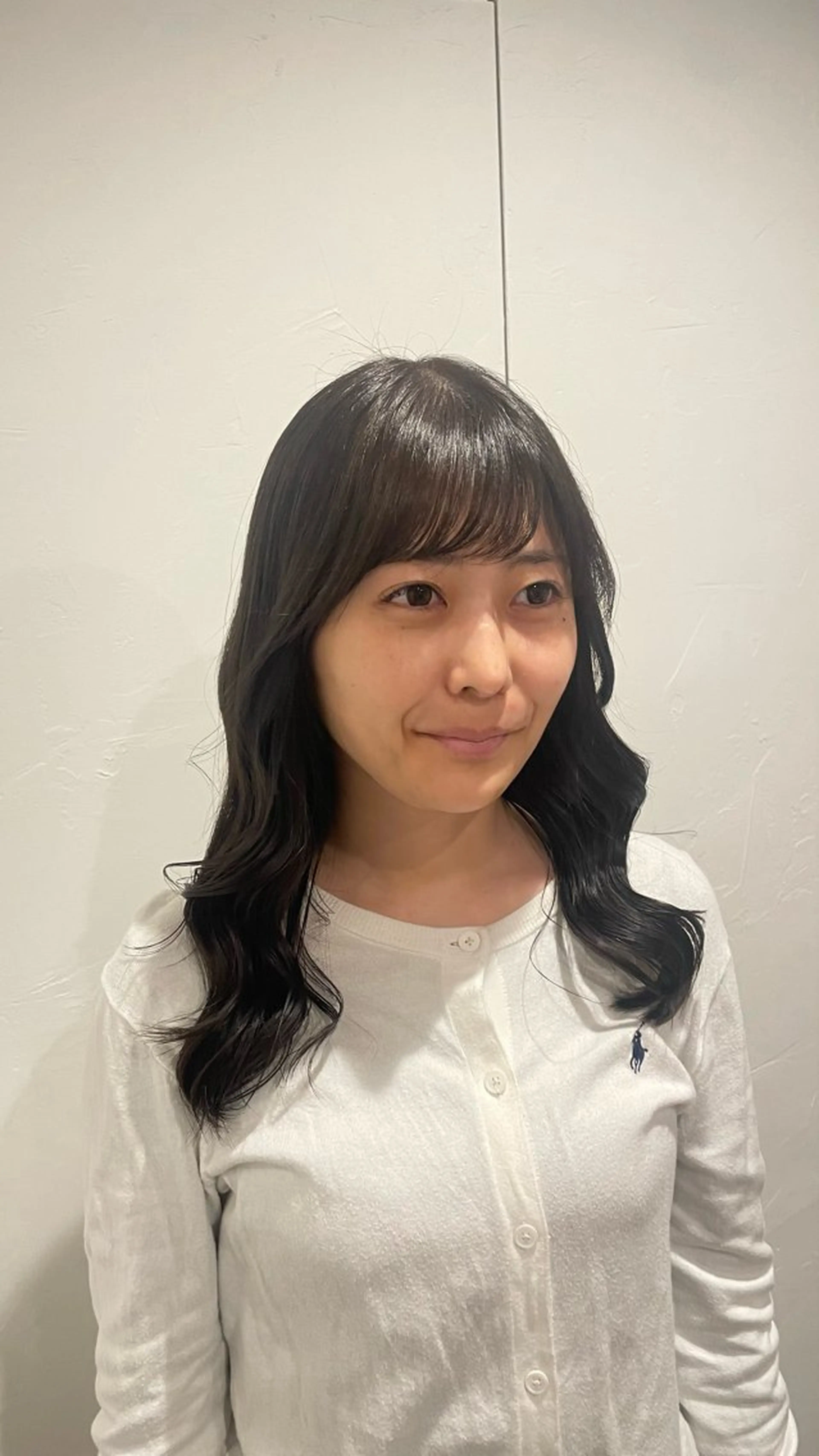 セミロング カラー ミルクティーベージュ 新潟万代/MANA♡のヘアスタイル