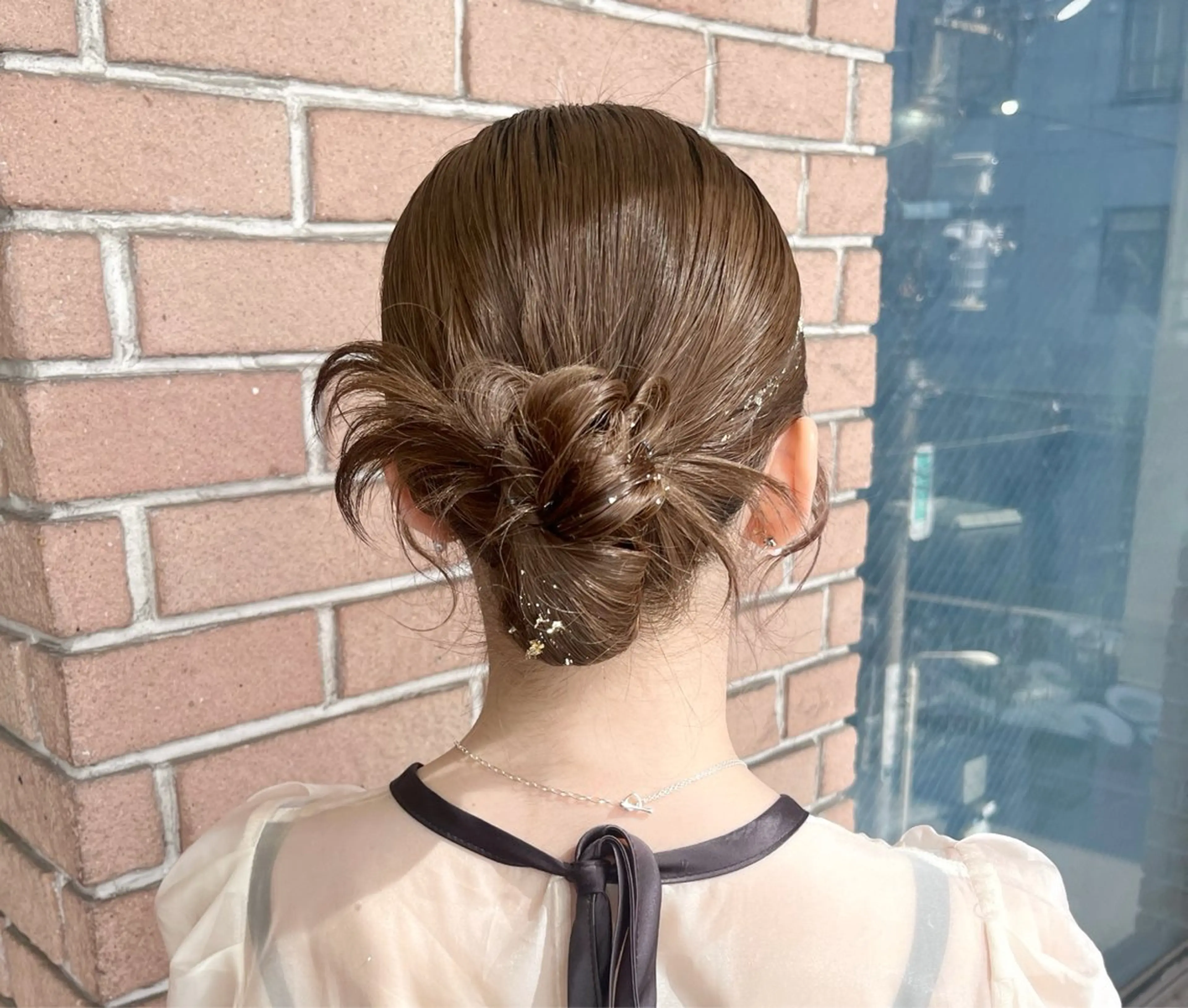 セミロング ヘアアレンジ 似合わせカット ヘアセット ヘアセット💘 似合わせカラーのヘアスタイル