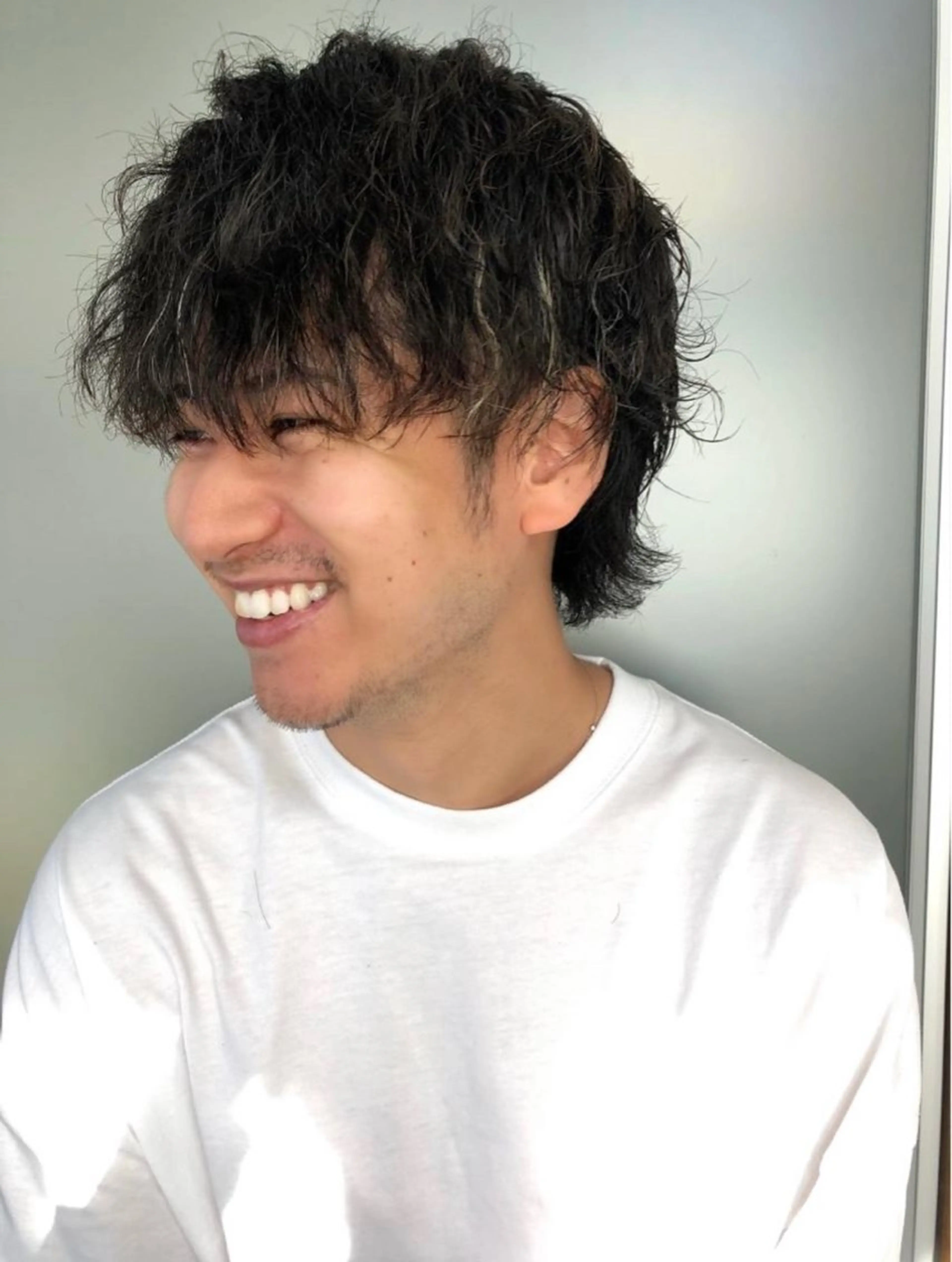 パーマ メンズ カット パーマ 艶髪🌈ムラカミ サキのヘアスタイル