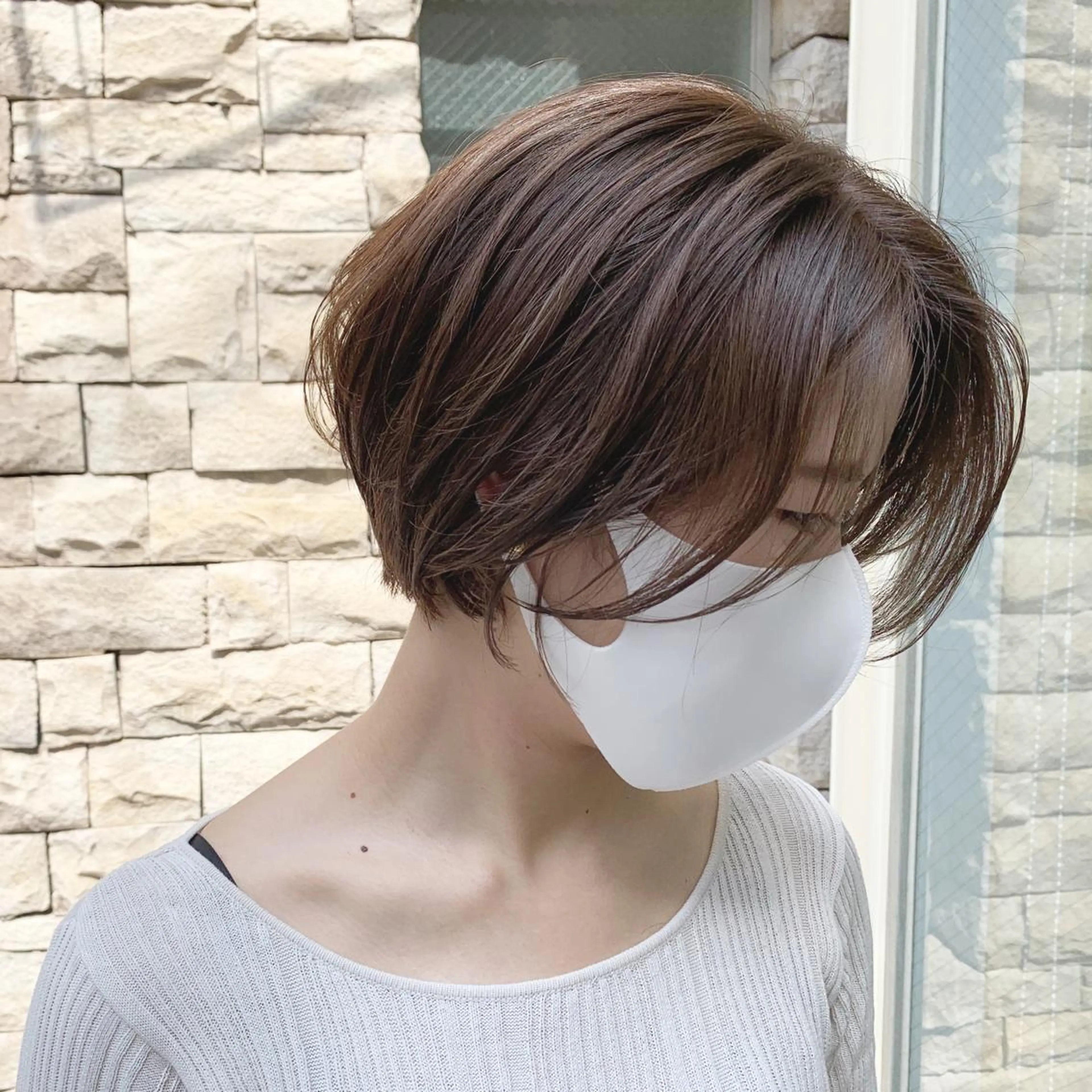 ショート カラー ショートボブ ボブ ショートヘア EMANON天神所属・Hitomi Ezakiのヘアスタイル