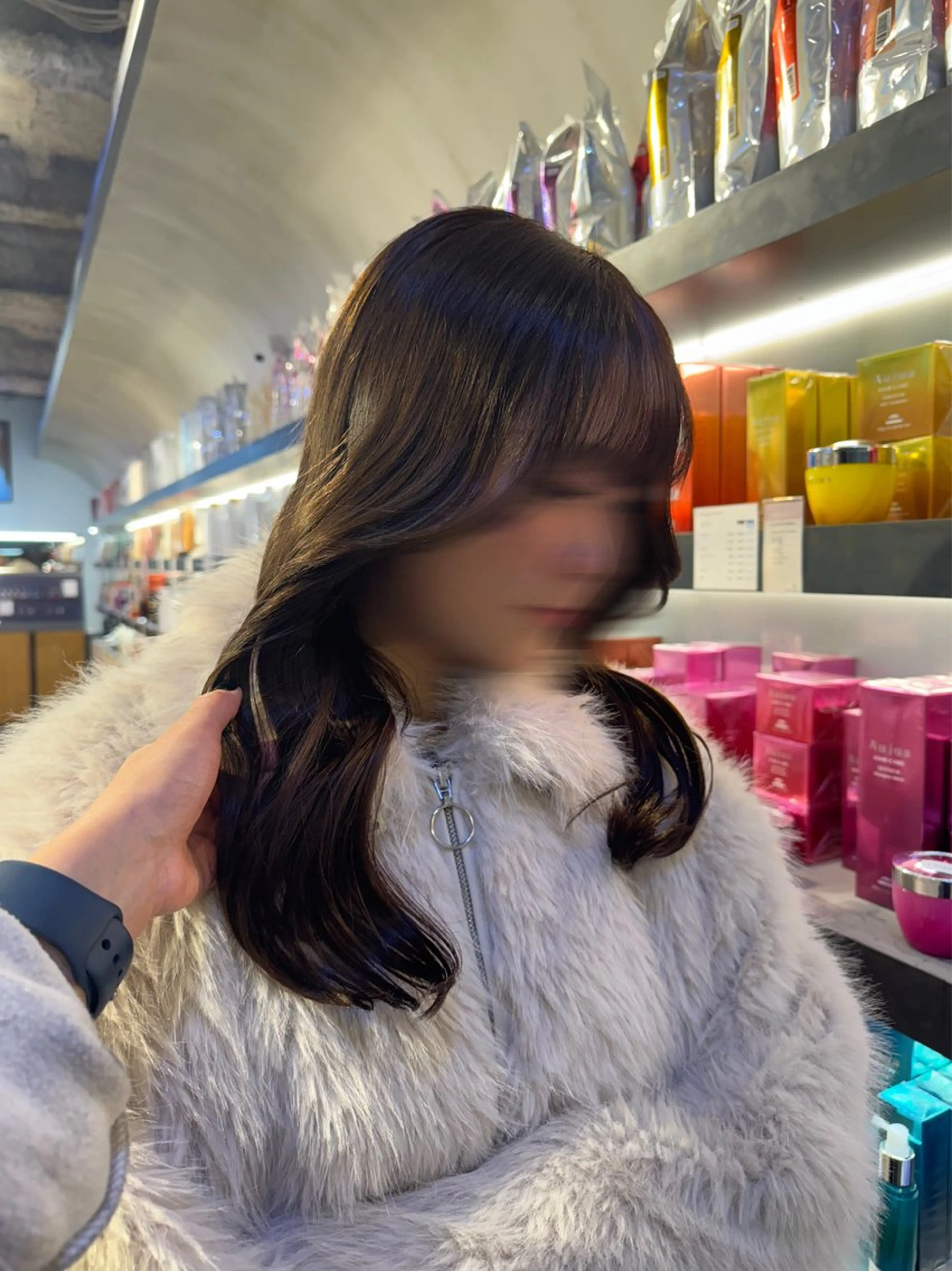 カラー ブラウンカラー ヘアカラー SEAM所属・詩音 ／札幌美容師のヘアスタイル