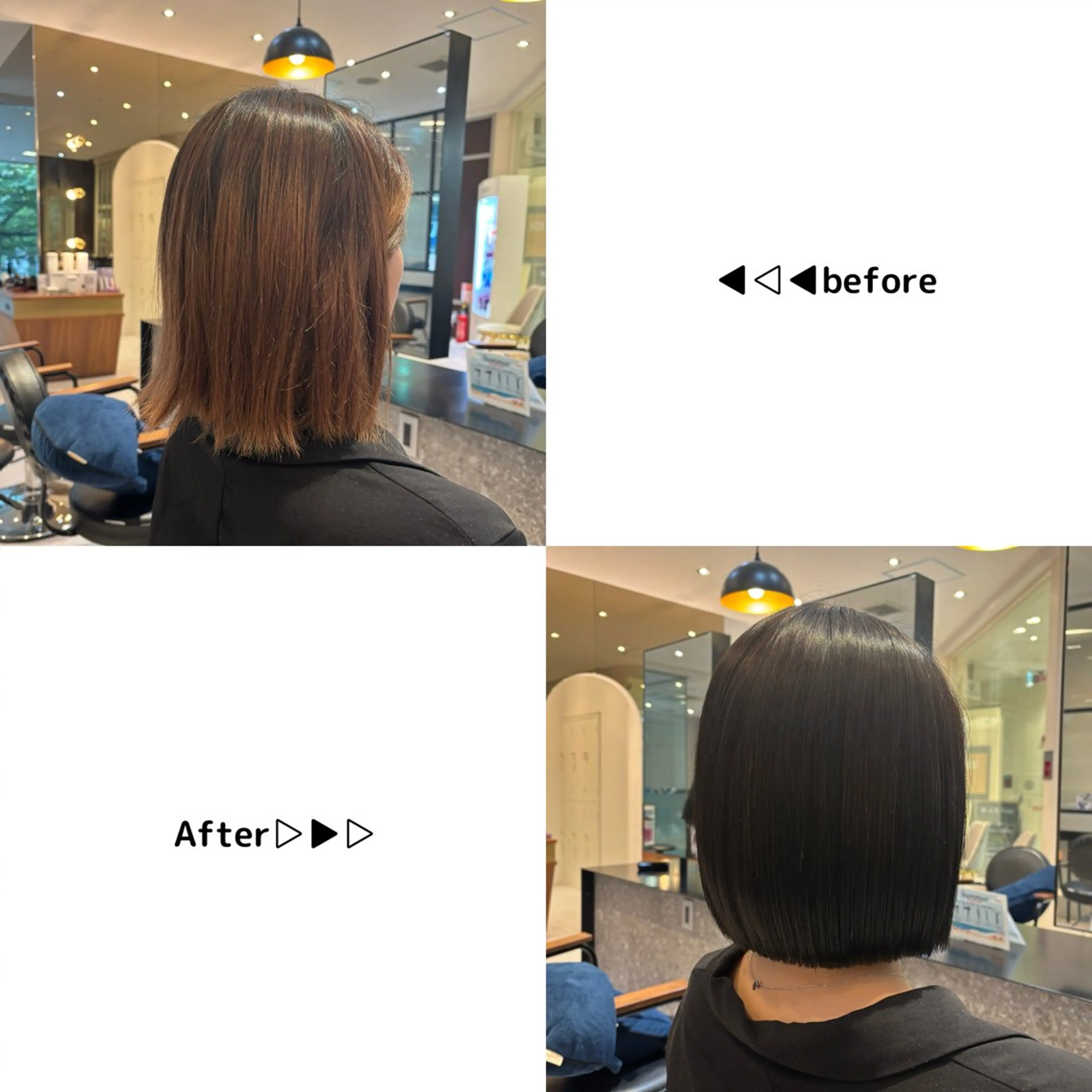 ミディアム ボブ カット ヘアカラー カラー/髪質改善 トリートメント/優果のヘアスタイル