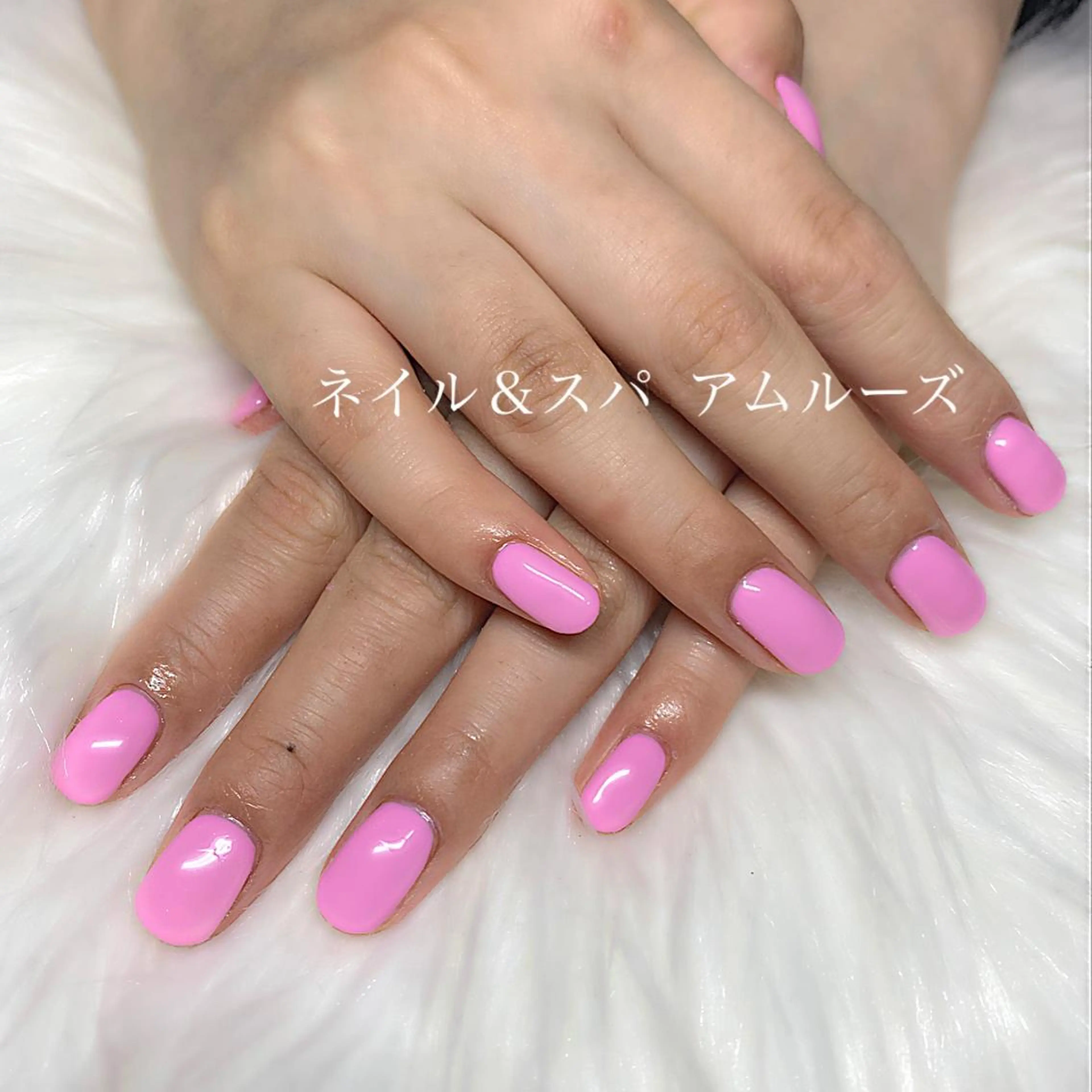 ネイル オフィスネイル ワンカラーネイル シンプルネイル Amoureuse KARENのネイルデザイン