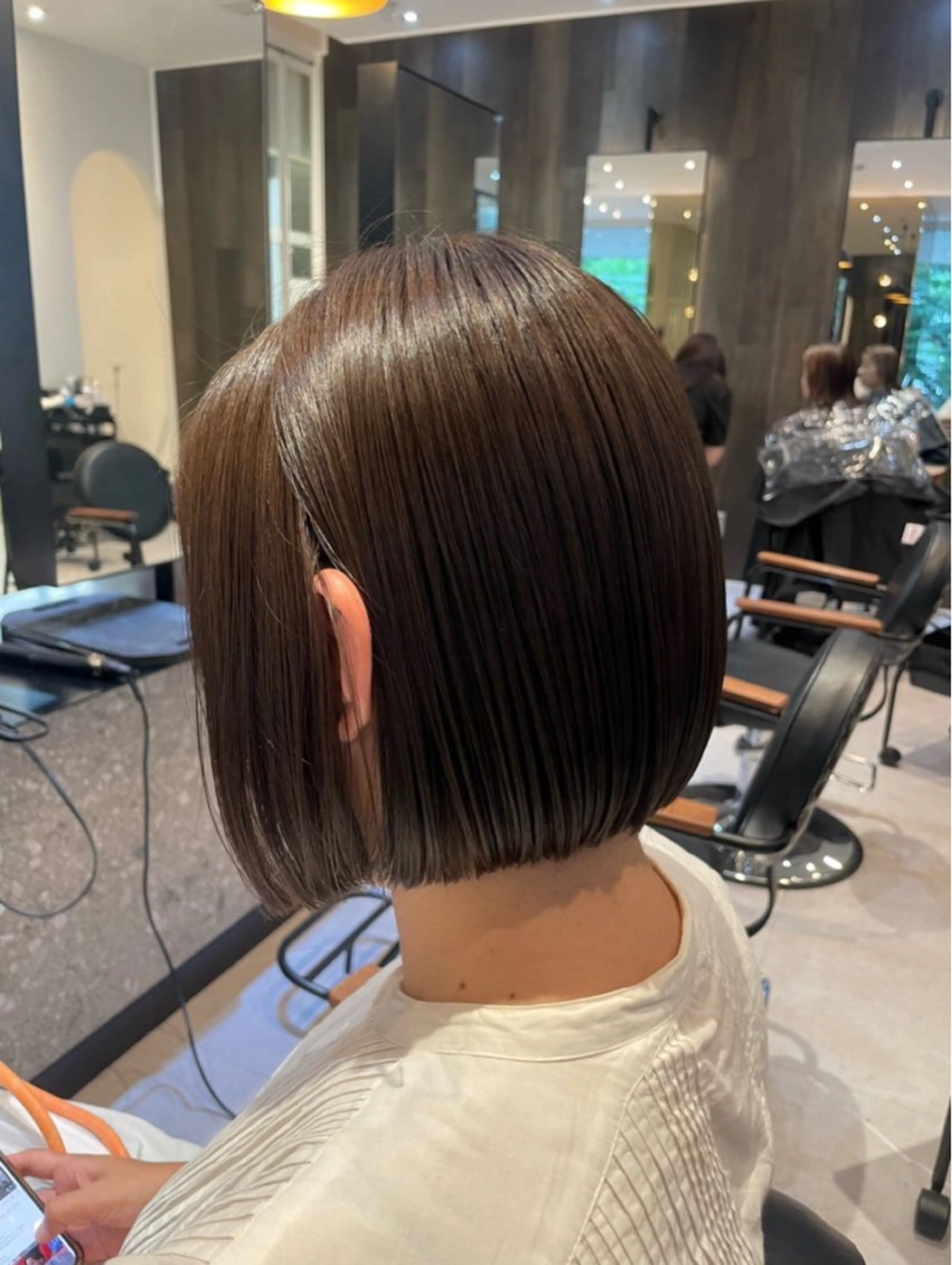 カット＋ブリーチなしダブルカラーの写真