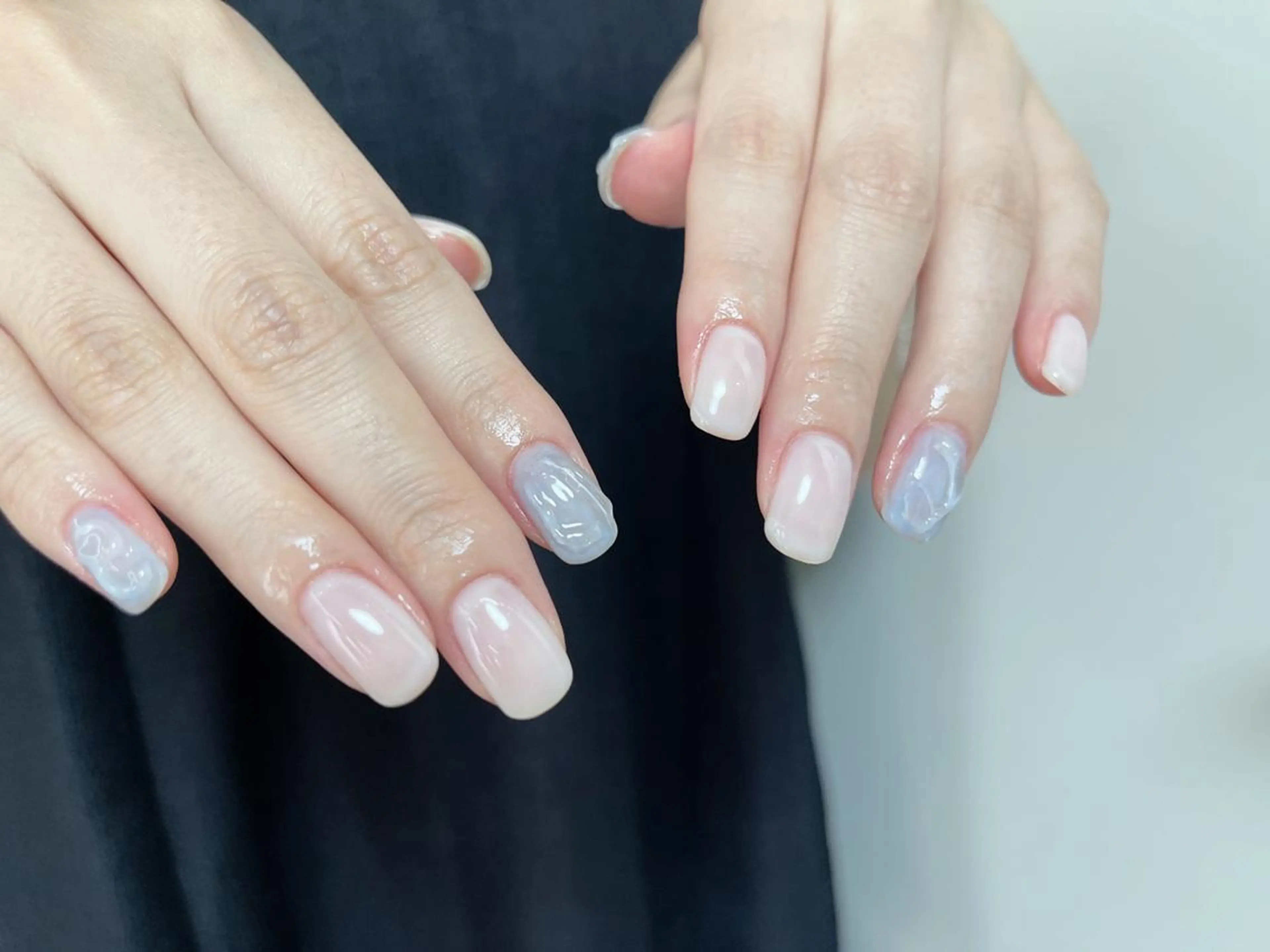 ネイル ki🍒🍒 ki ツルツルネイルのネイルデザイン