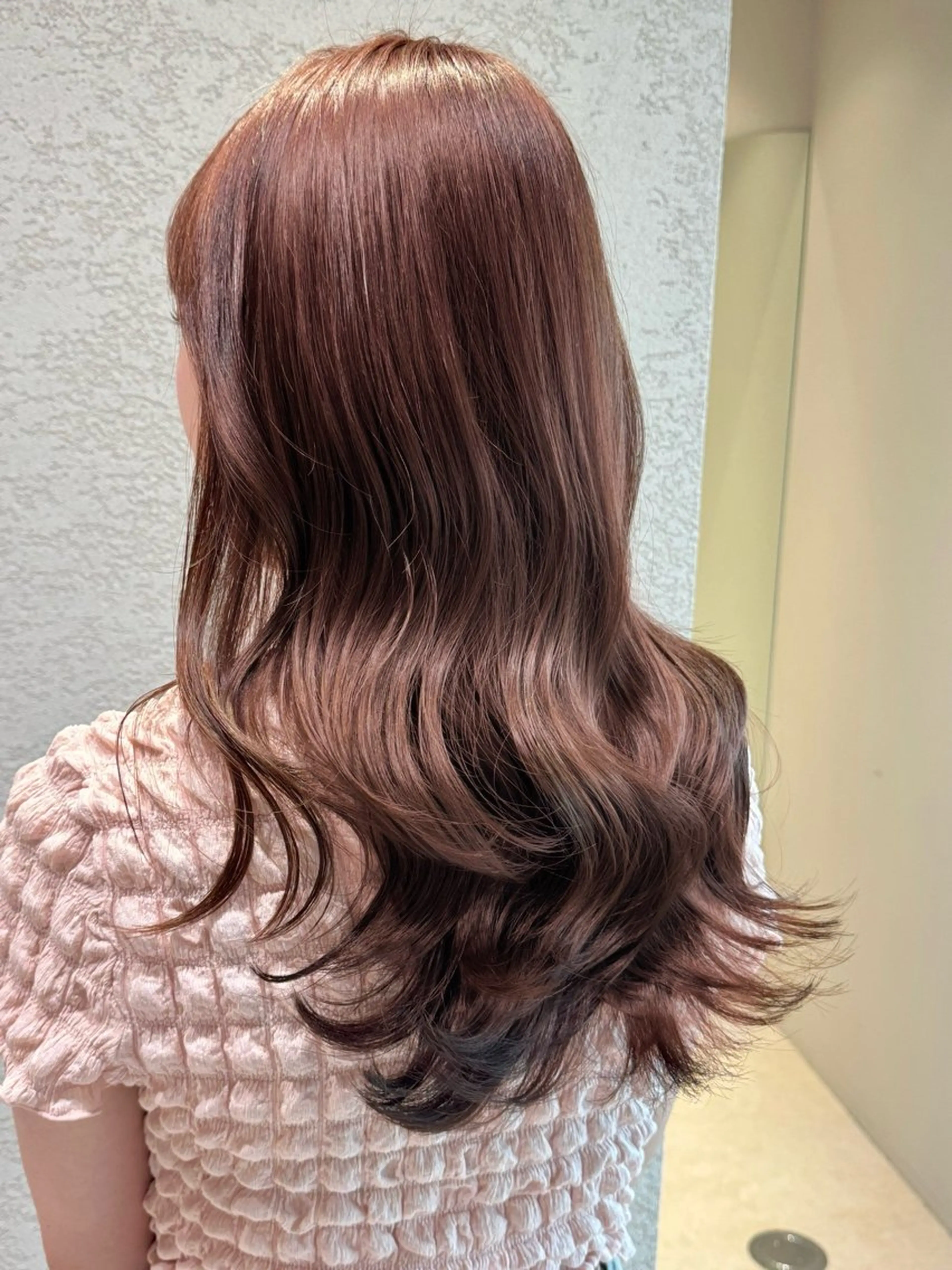 セミロング カット ヘアカラー トリートメント 🩵縮毛矯正・ボブ 岩原朋也🩵のヘアスタイル
