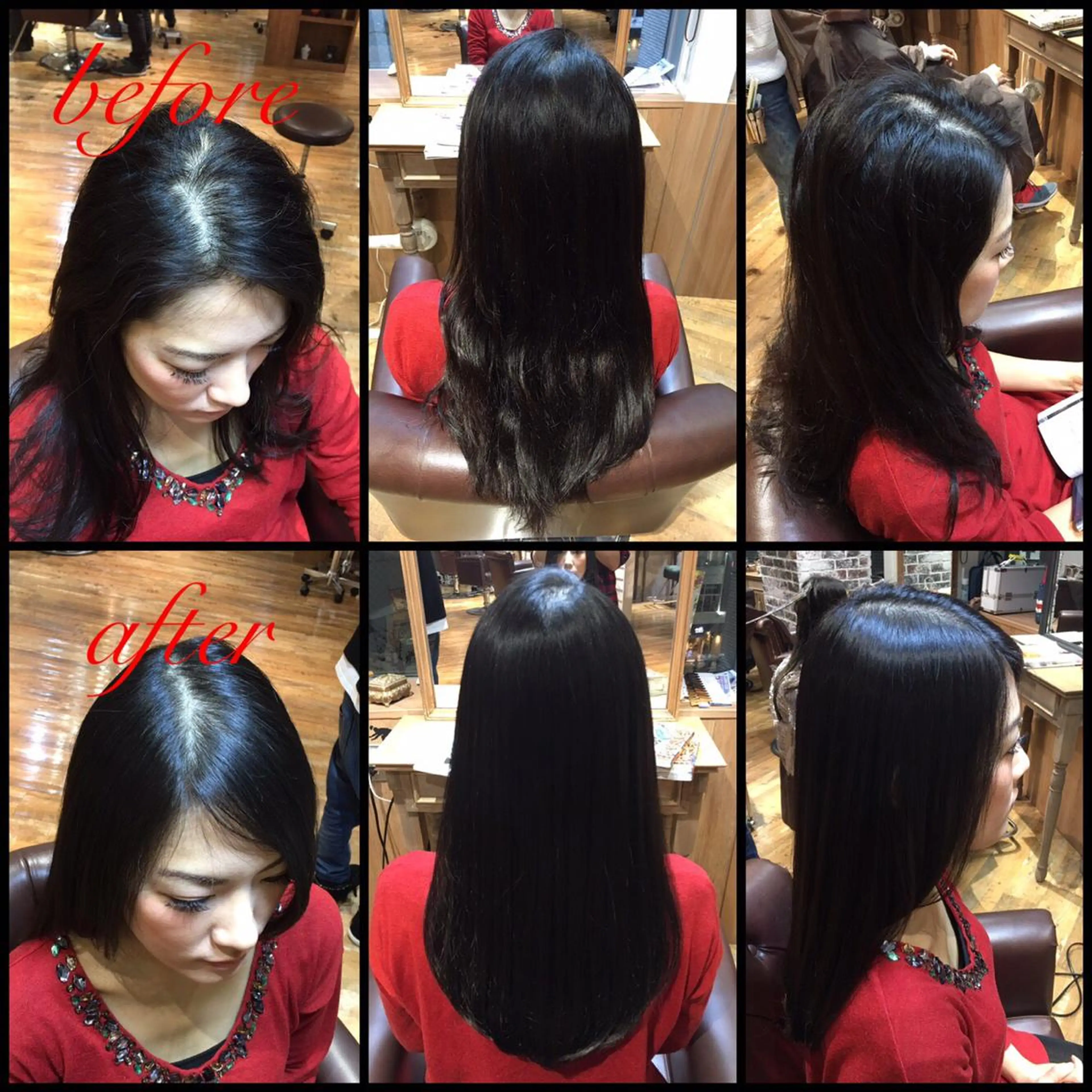 ロング パーマ ストレートパーマ 本物のブリーチ縮毛 /デサキショウヘイのヘアスタイル