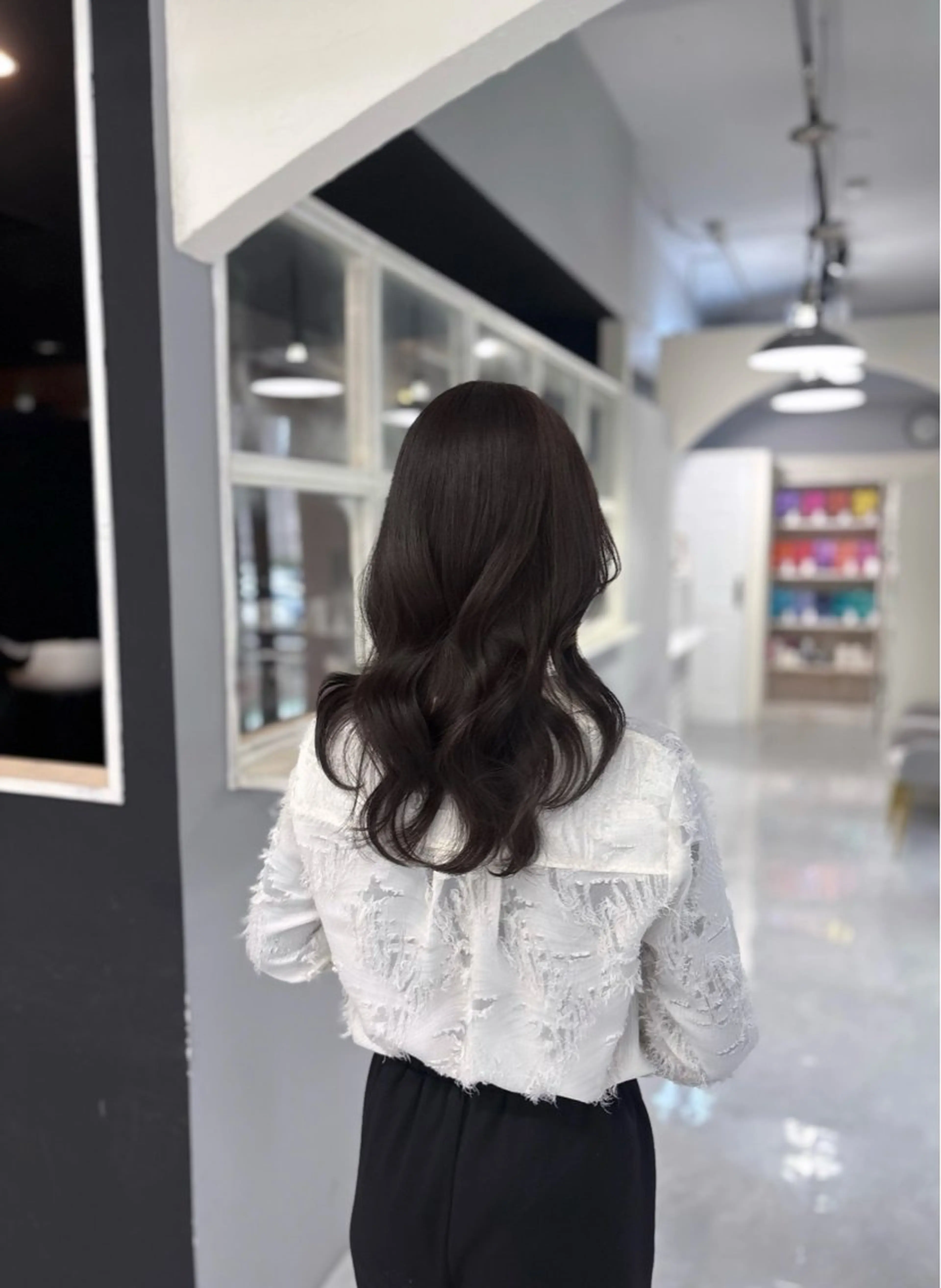 セミロング 髪質改善 トリートメント ヘアカラー トリートメント Aura 髪質改善＆韓国レイヤー所属・あい❤︎ /髪質改善/艶カラーのヘアスタイル