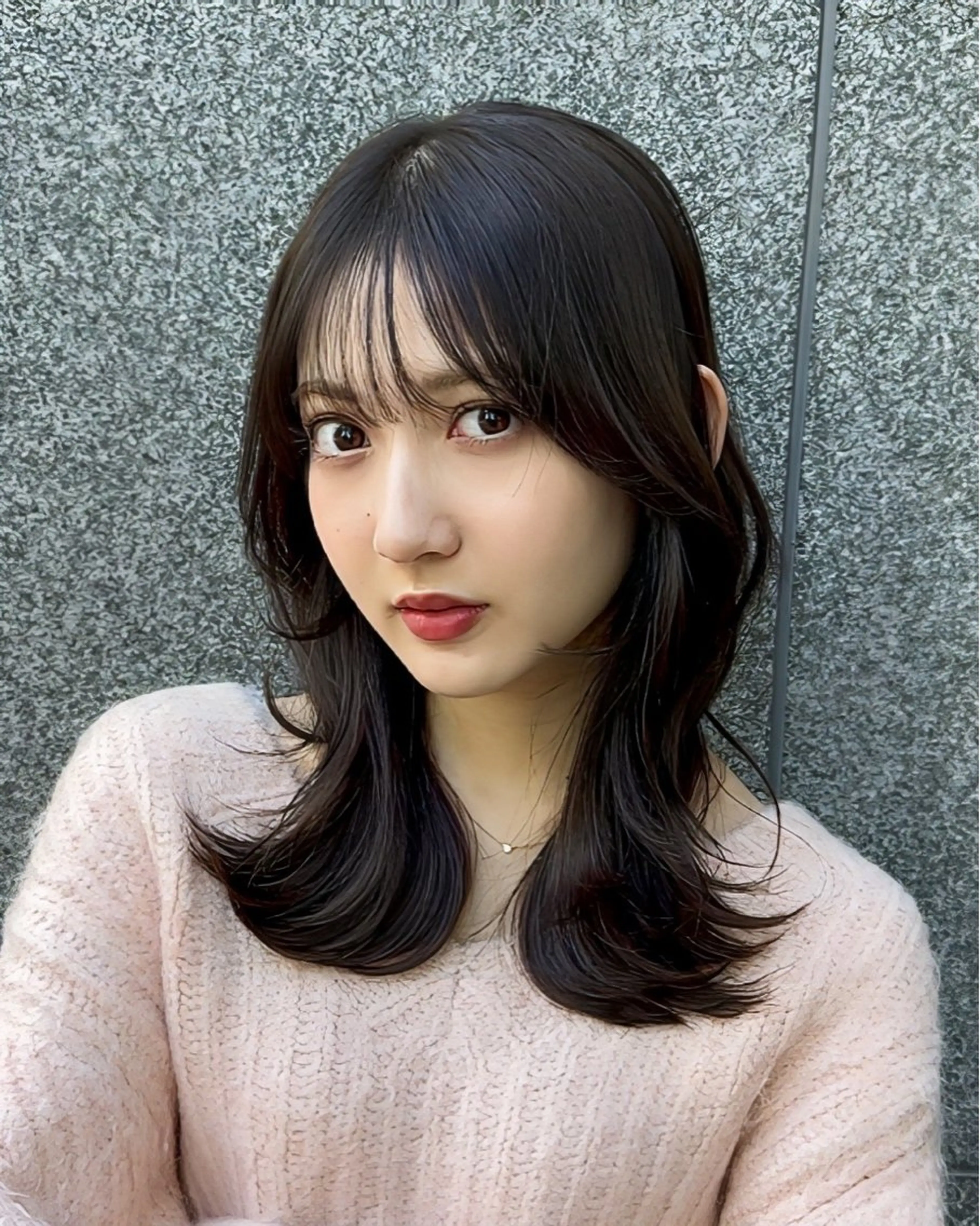 セミロング カラー パーマ ヘアアレンジ 韓国/髪質改善 カラー✨/りょうがのヘアスタイル
