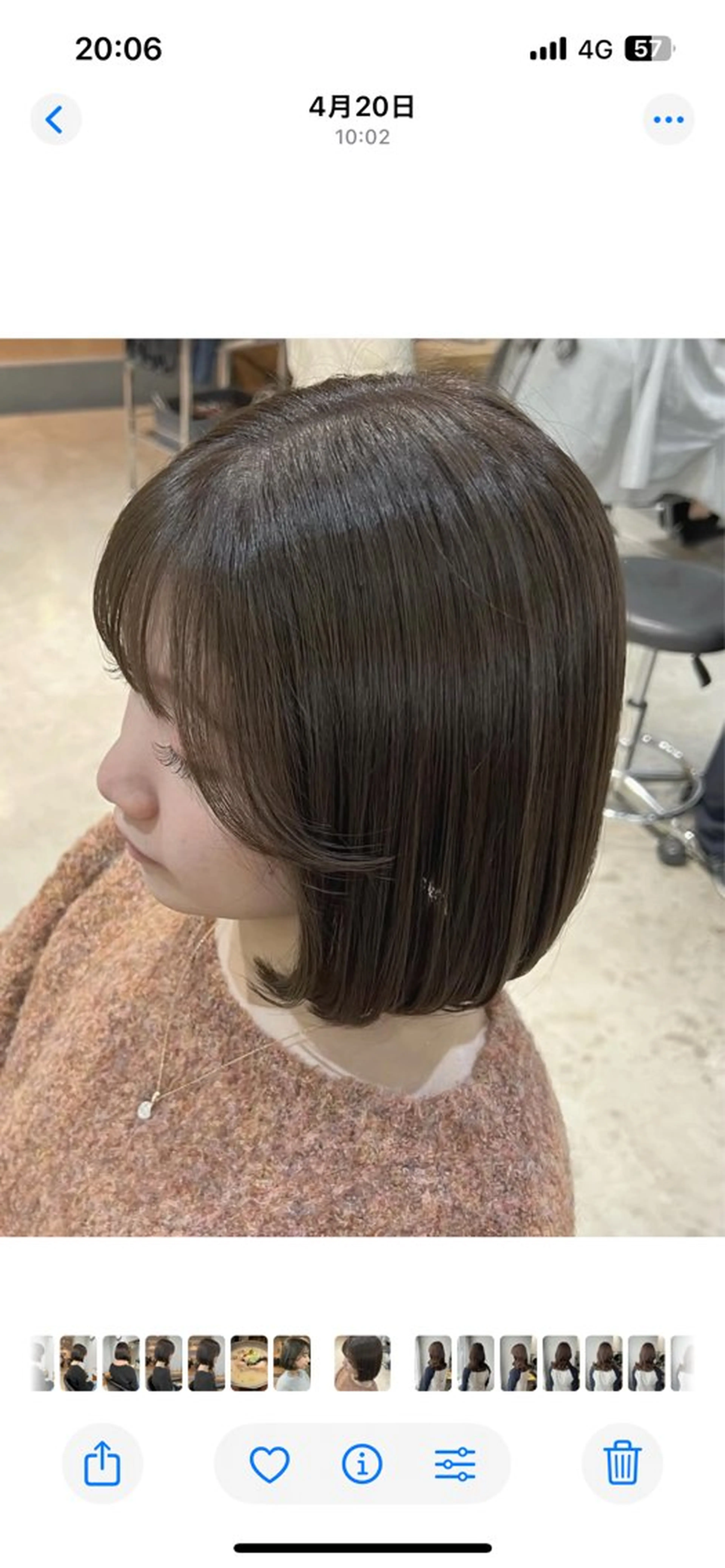 ミディアム カラー カット ヘアカラー トリートメント 【arc】akane オリーブ/ベージュのヘアスタイル
