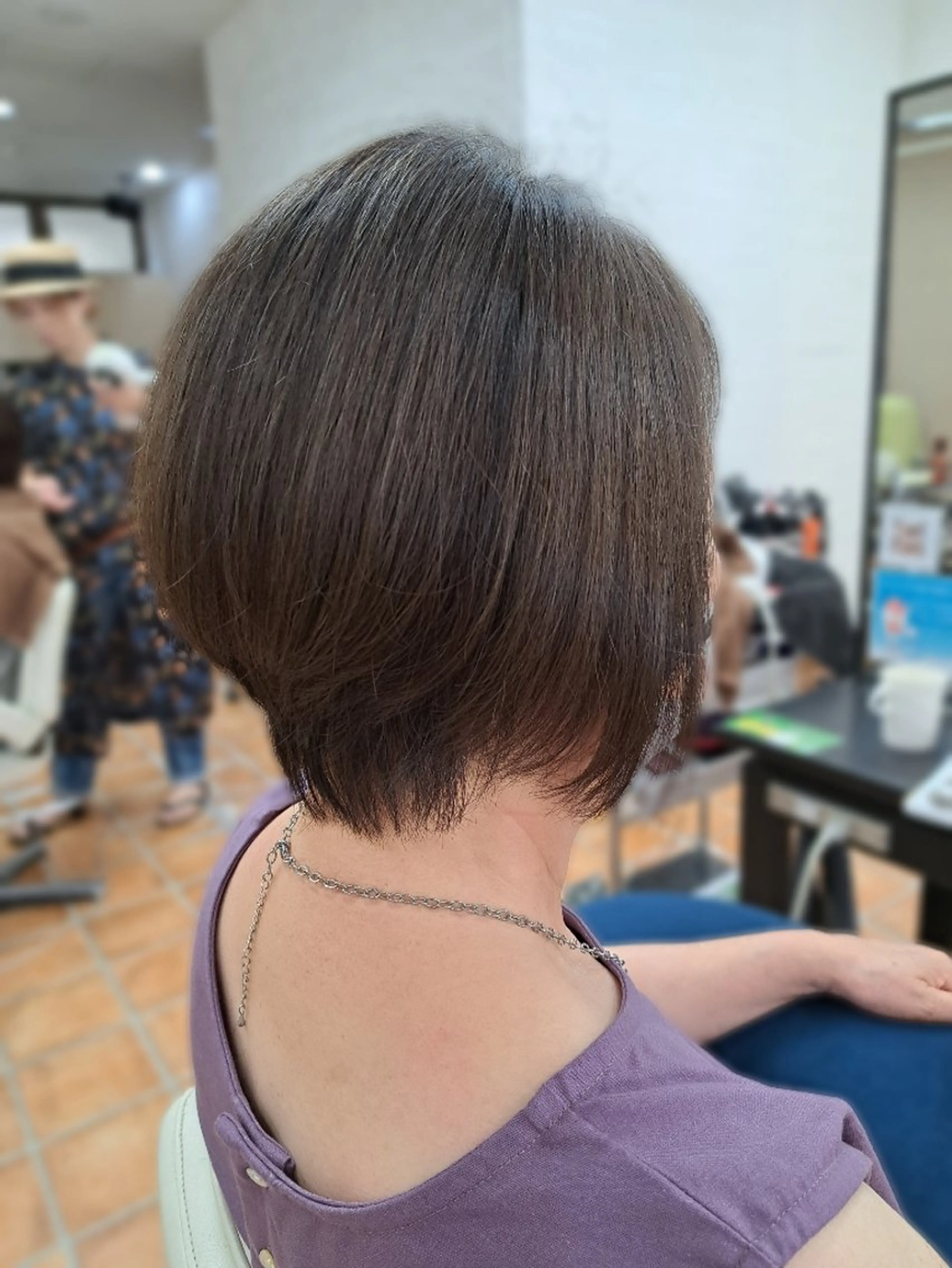 ショート カラー トリートメント 💜𝑳𝑼𝑵𝑨 🌻母良田愛美🌻のヘアスタイル