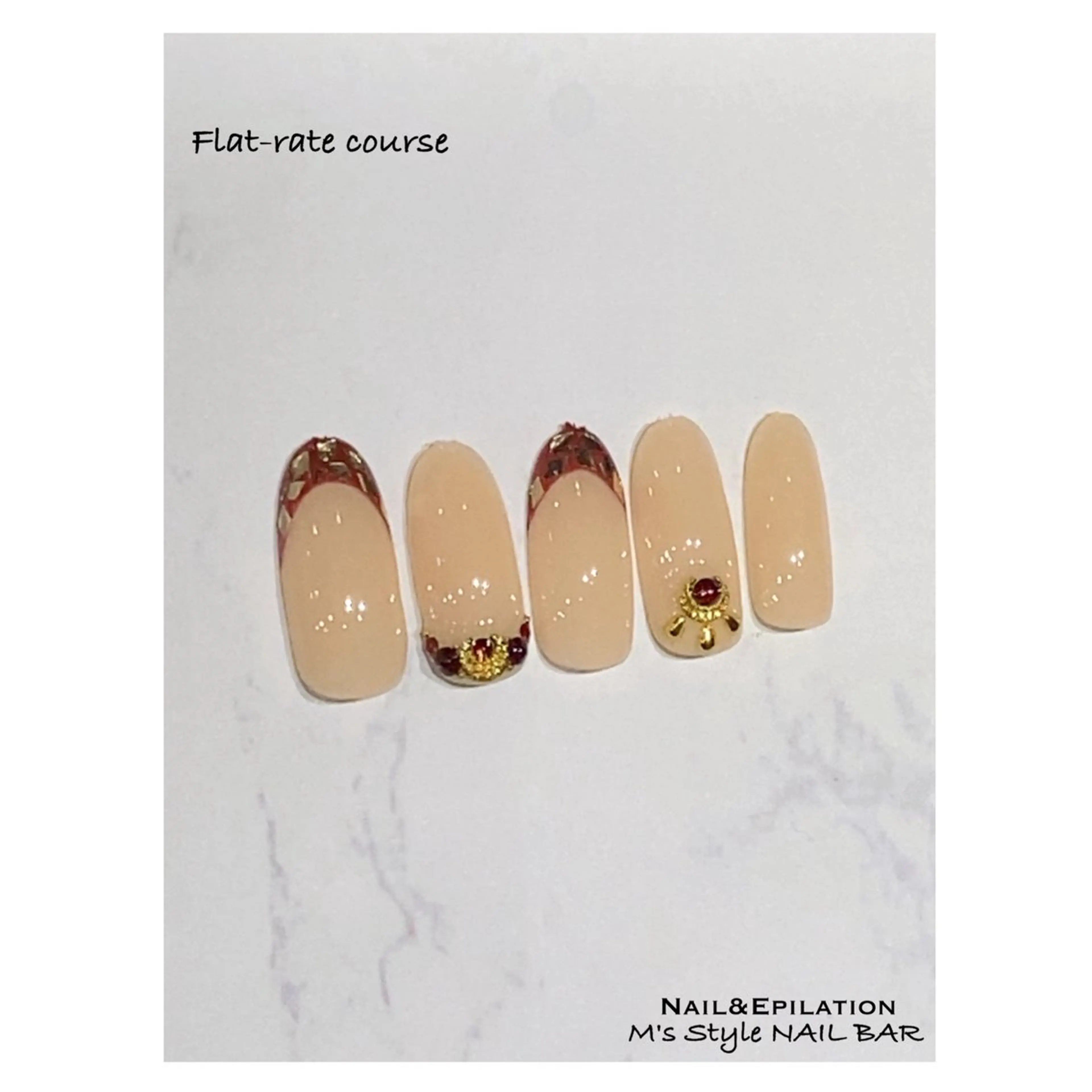 ネイル 成人式 フットネイル フレンチネイル ジェルネイル 韓国ネイル ハンドネイル M's Style NAIL BARのエステ・リラクイメージ