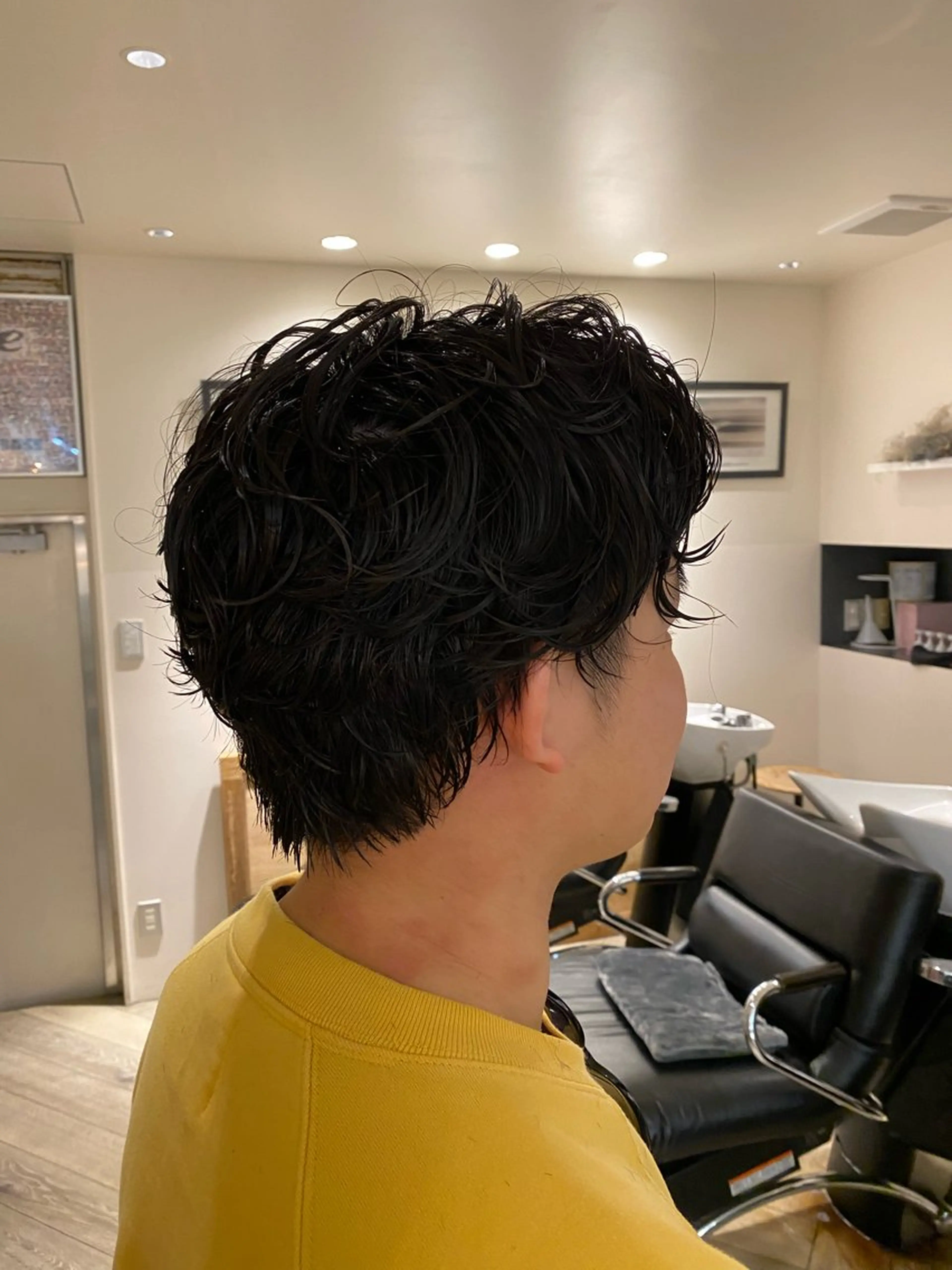 パーマ メンズ カット パーマ ナチュラルヘア🫧 ナナミのヘアスタイル