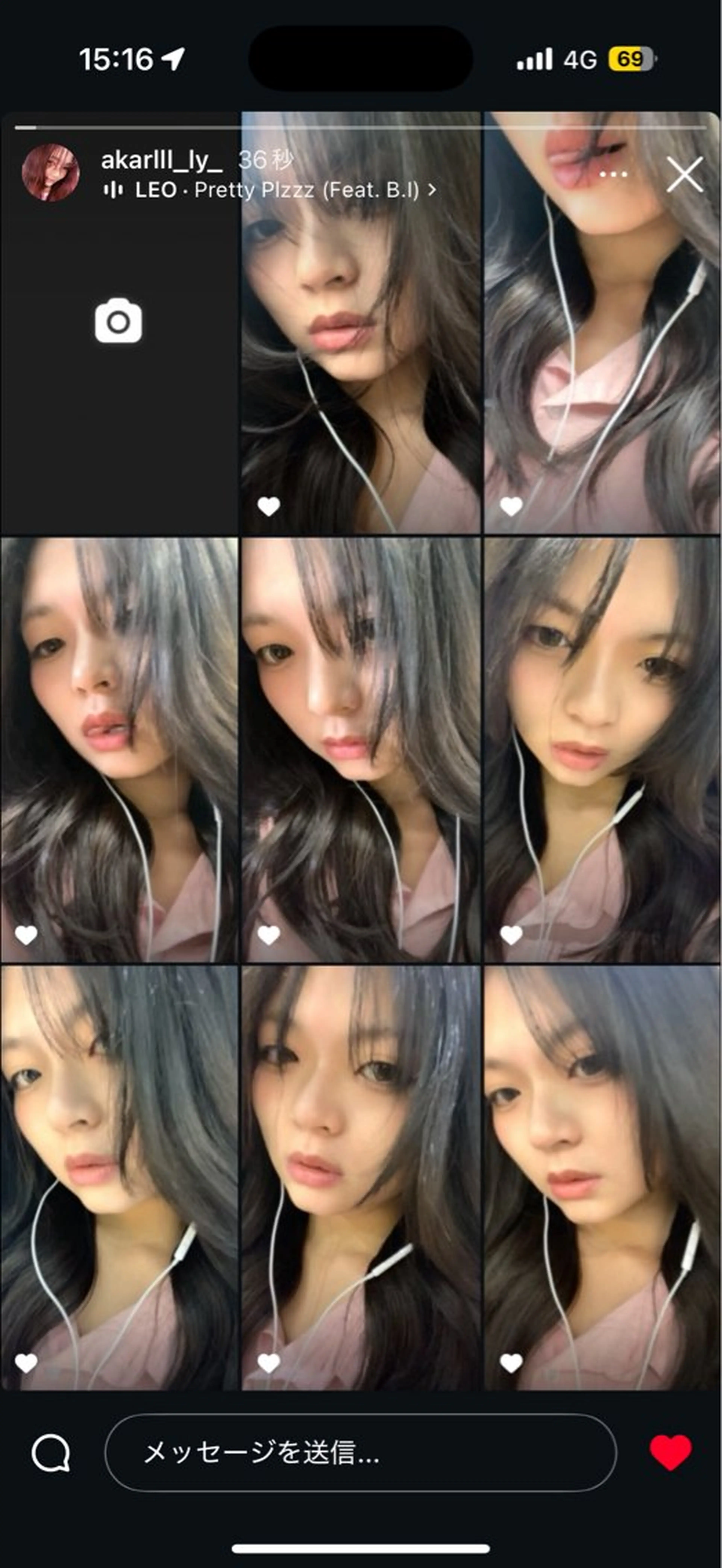 ロング カット ヘアカラー トリートメント 福田花音/スタイリ スト兼任アイリストのヘアスタイル