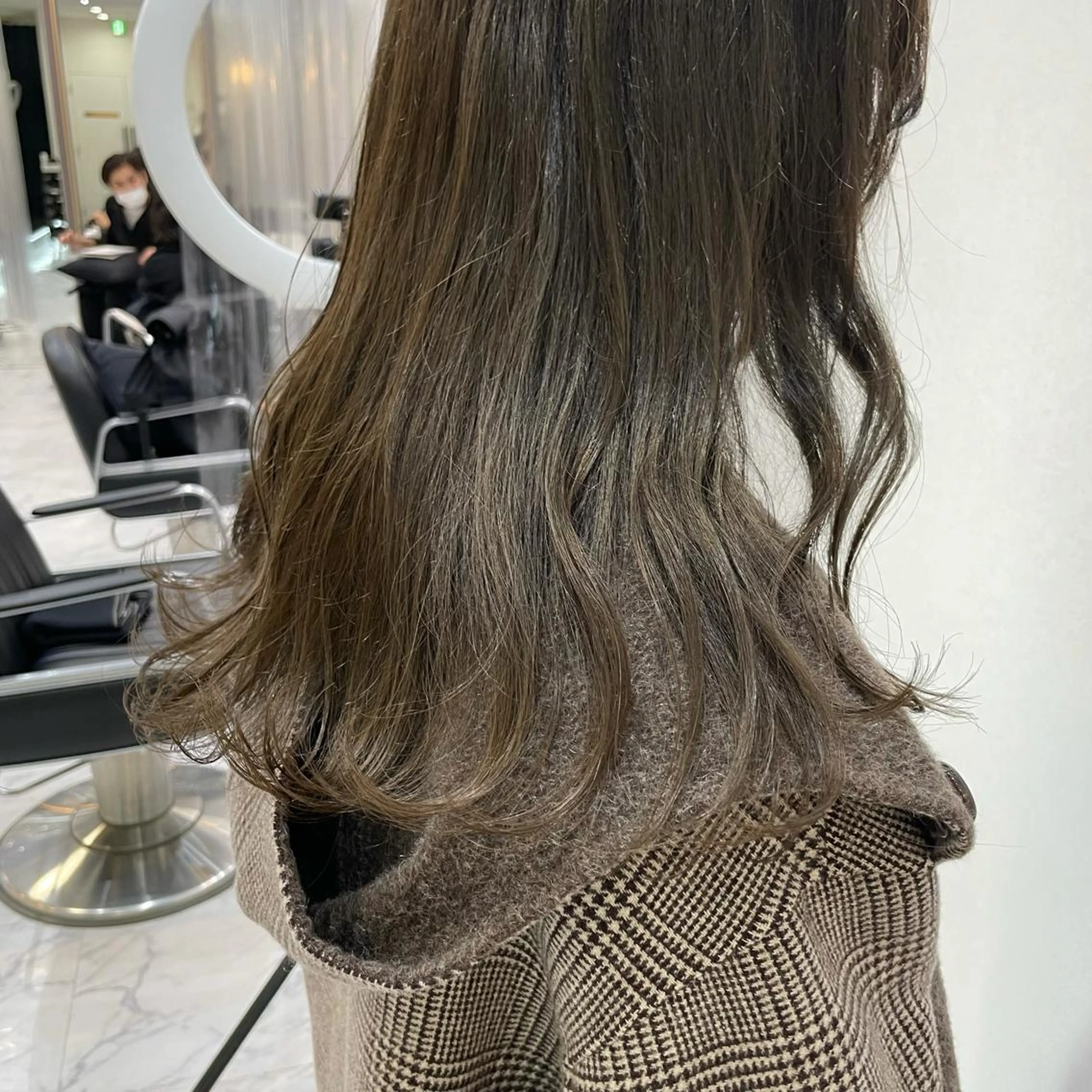 セミロング カラー ベージュカラー 今村 南穂のヘアスタイル