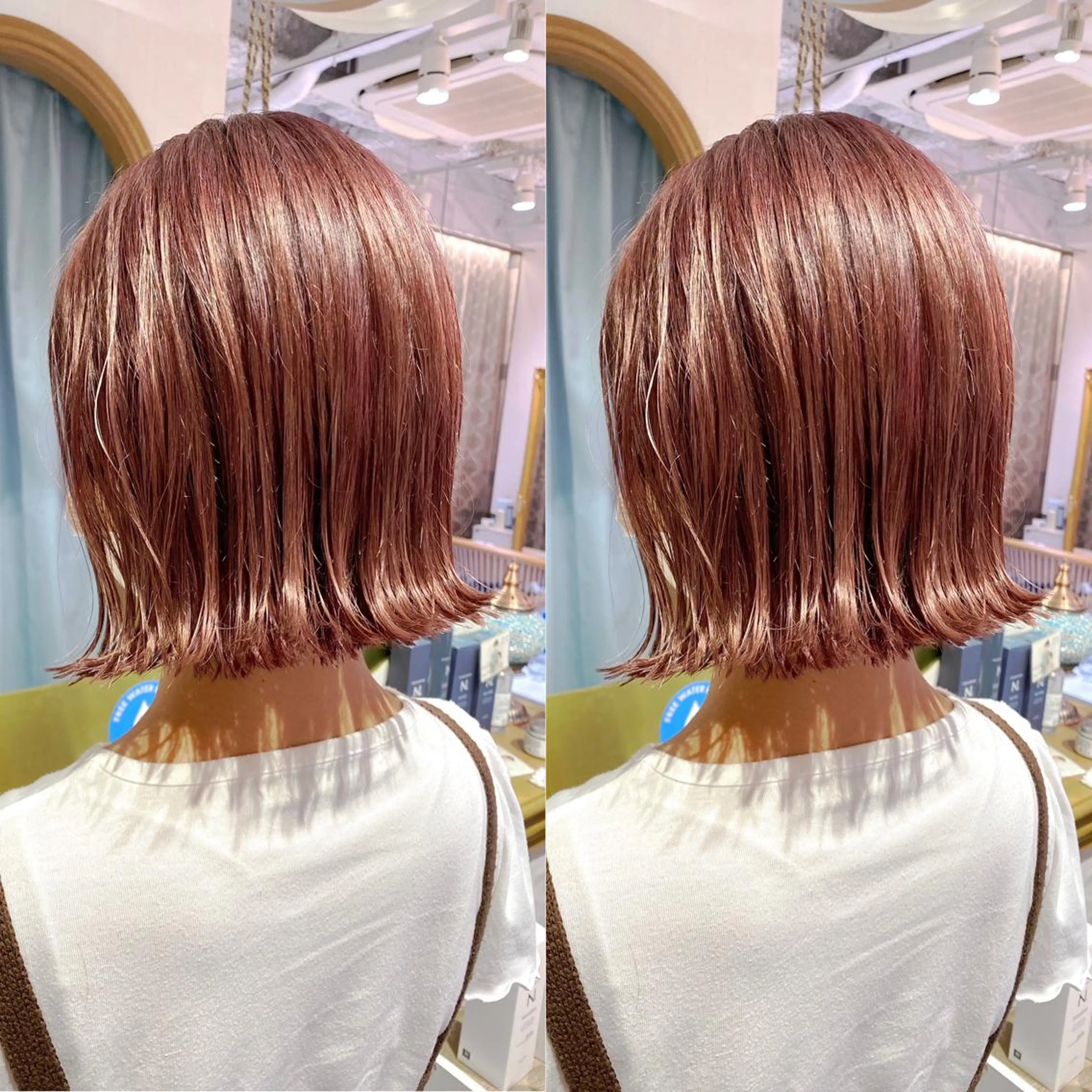 ショート カット ヘアカラー トリートメント 韓国ヘア/レイヤー/ 髪質改善🫧西田のヘアスタイル