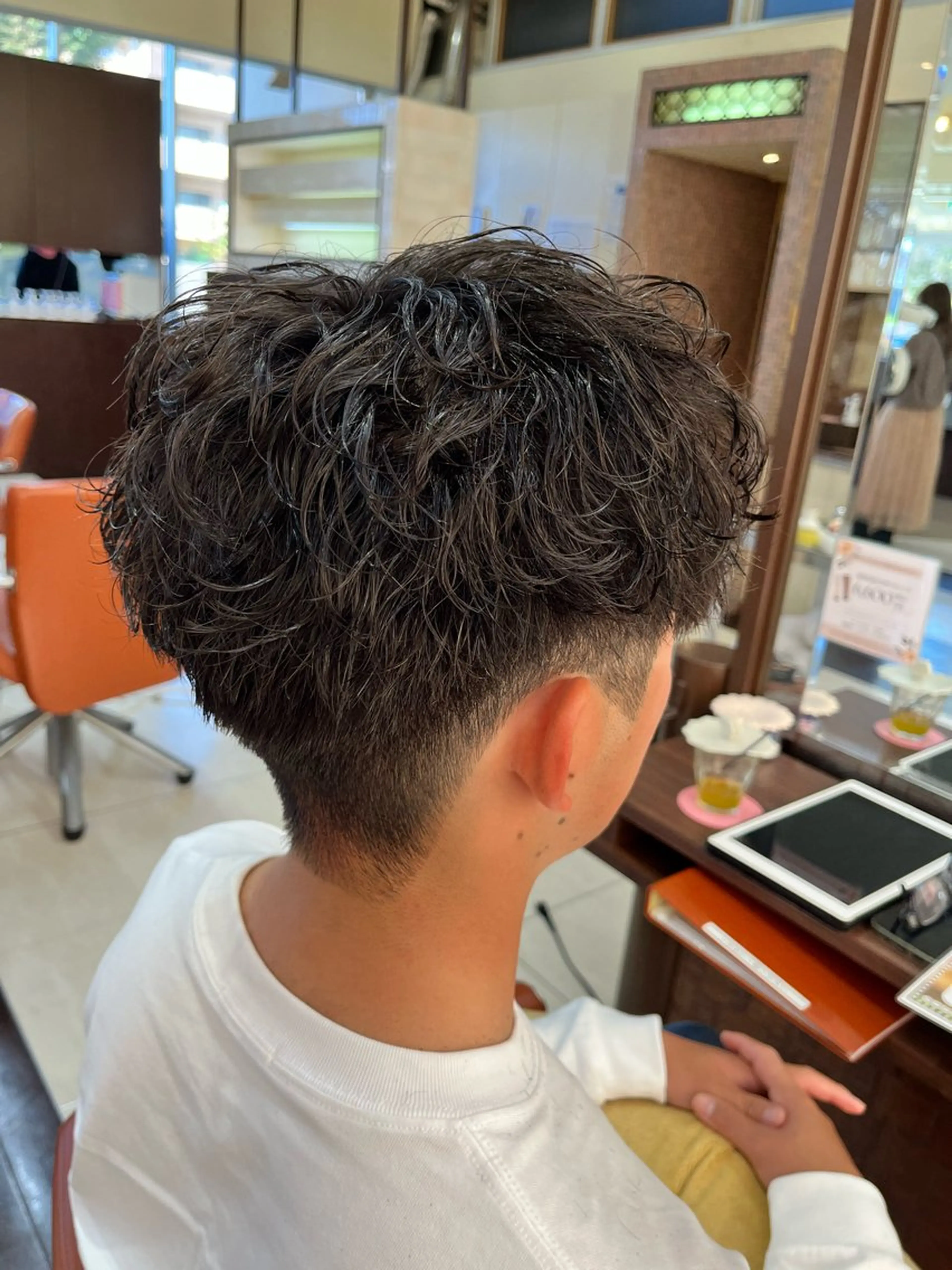 ショート パーマ メンズ メンズパーマ AROH  men's cut&men's perm 船橋店所属・🧊メンズ特化🧊 高木航希のヘアスタイル