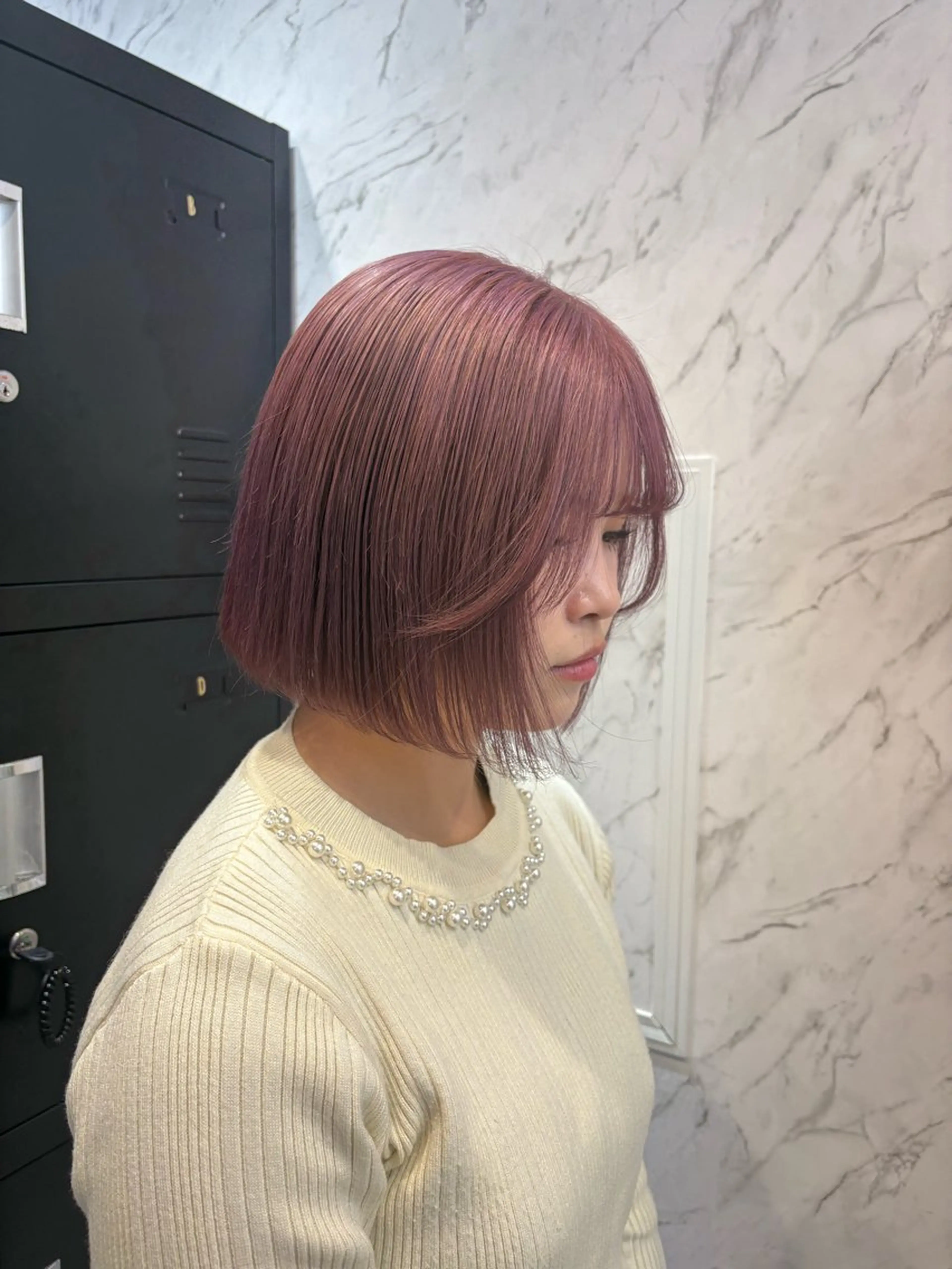 ミディアム ボブ hair salon dot. mooda 韓国風サロン 町田店所属・韓国風ヘア🎀🩶 /♡𝓝𝓸𝓪♡のヘアスタイル