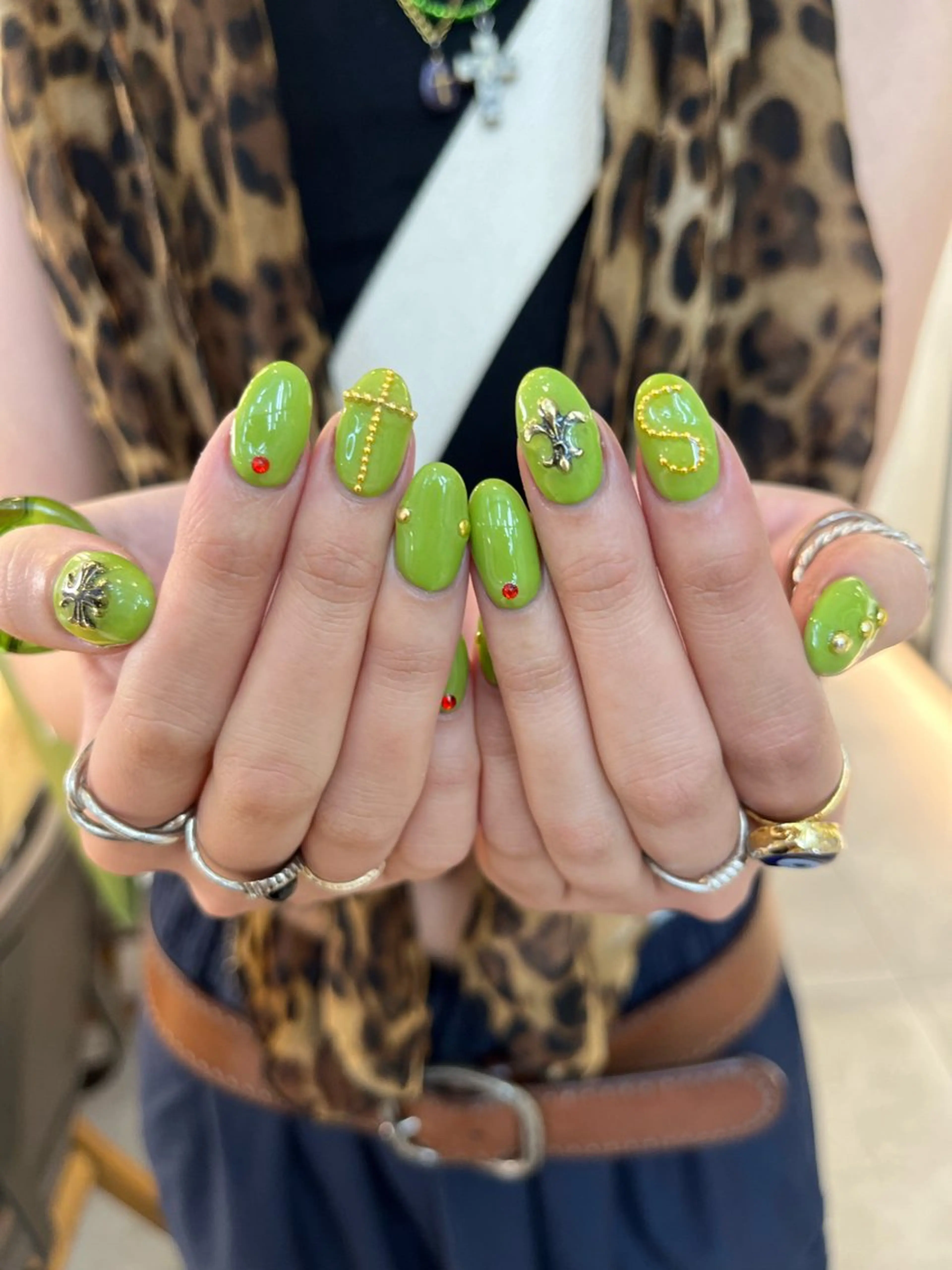 ネイル グリーン ハンドネイル 吉祥寺/個性派/ kazuha🩰のヘアスタイル