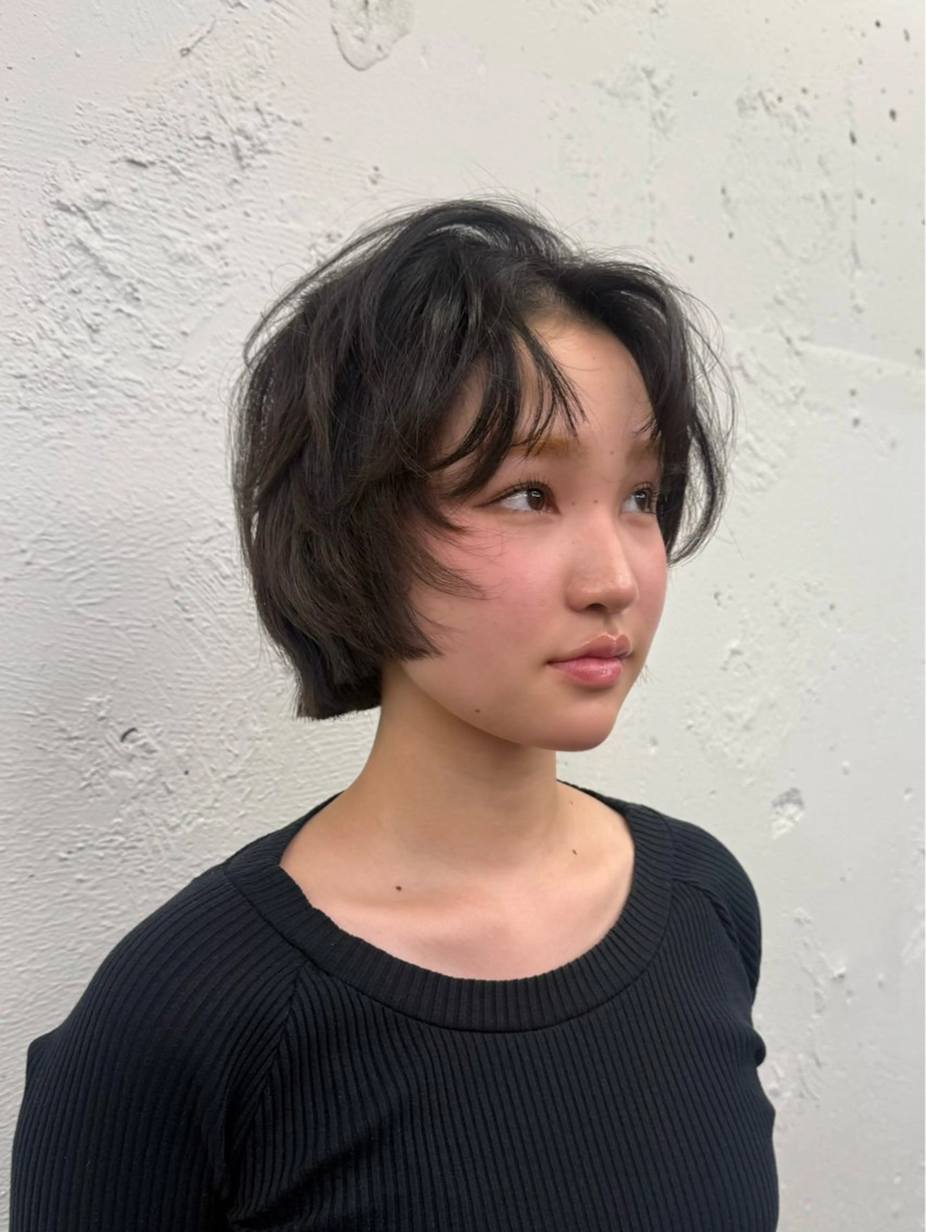 ショート ボブレイヤー ボブ レイヤーカット カット RINA ブリーチ / 海外レイヤーのヘアスタイル