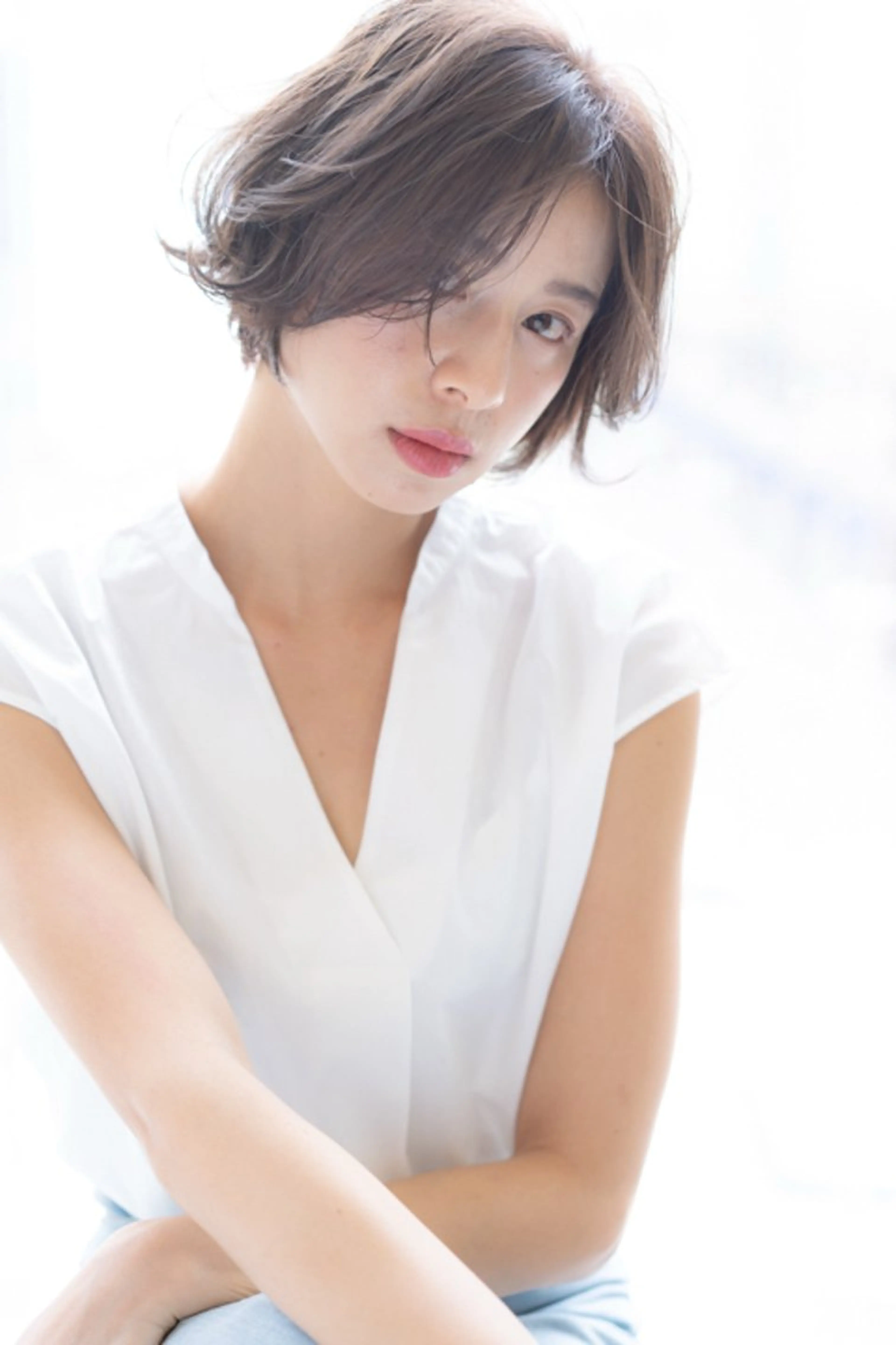 ショート アクロ梅田所属・コテ巻き風デジパ職人 中川ジョニーLaboのヘアスタイル