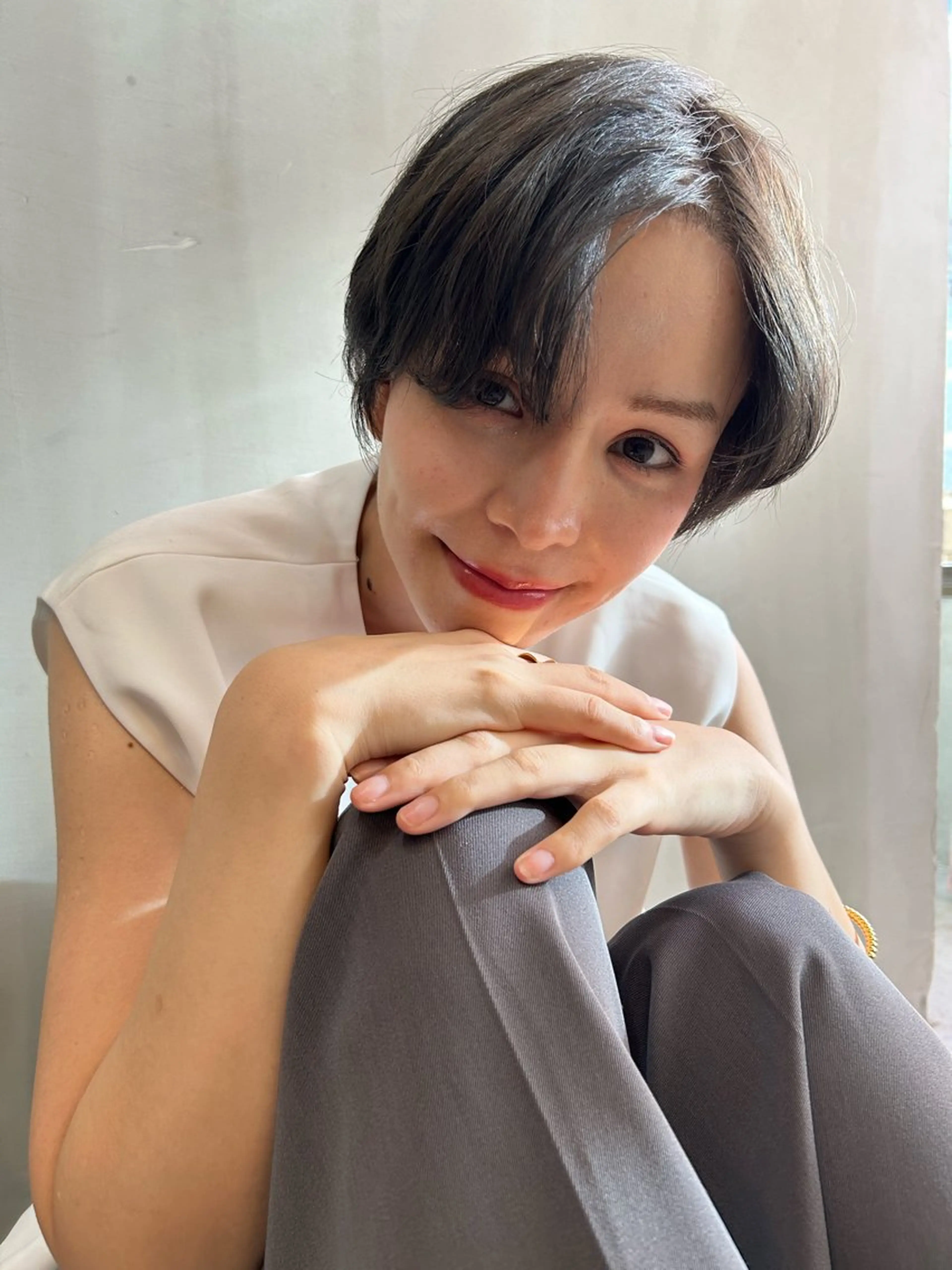 ショート カラー カット ヘアカラー ショート/ボブ専門 宮脇美奈/南船場のヘアスタイル
