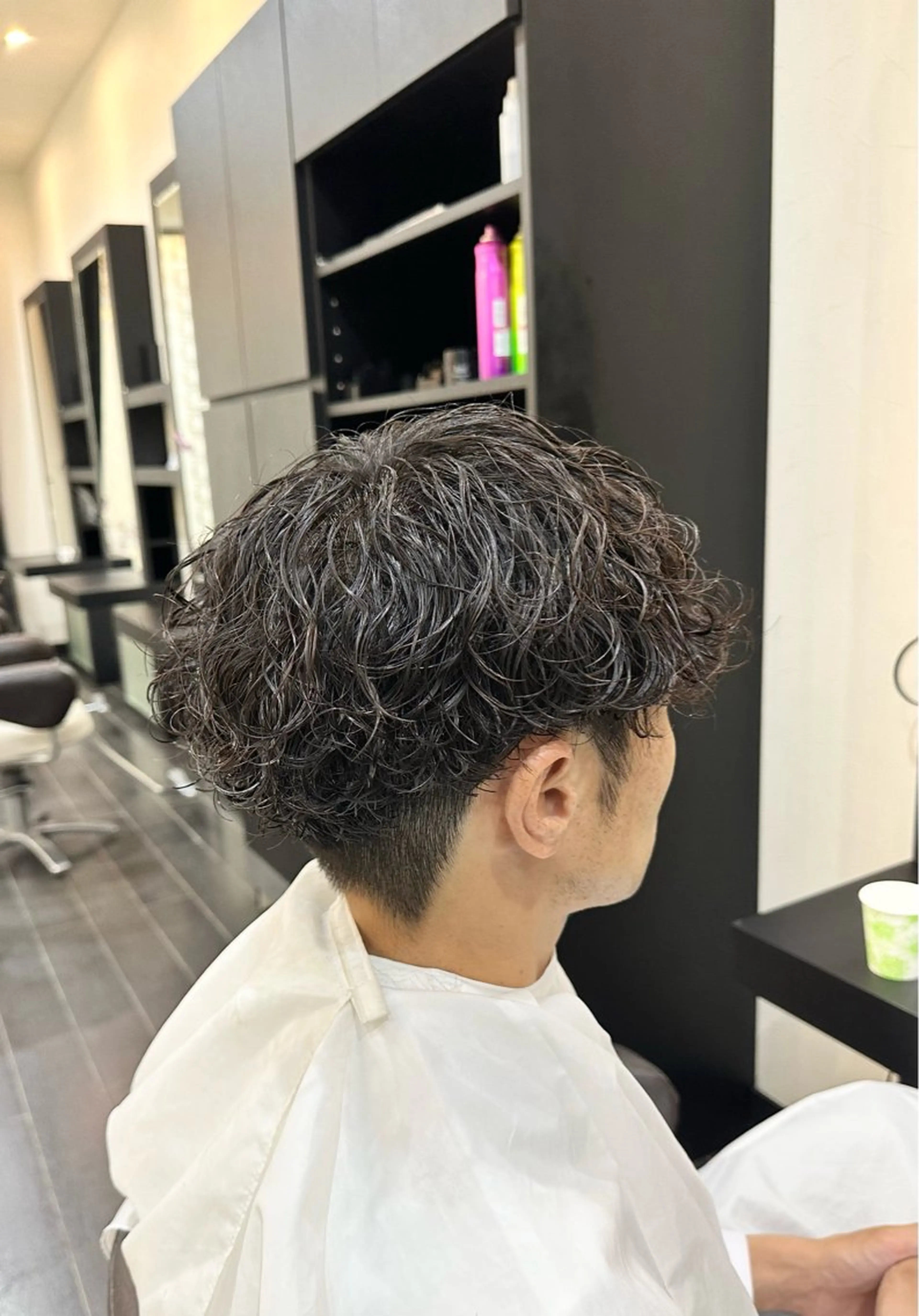 【minimo限定✨】骨格矯正カット+波巻きケアパーマの写真