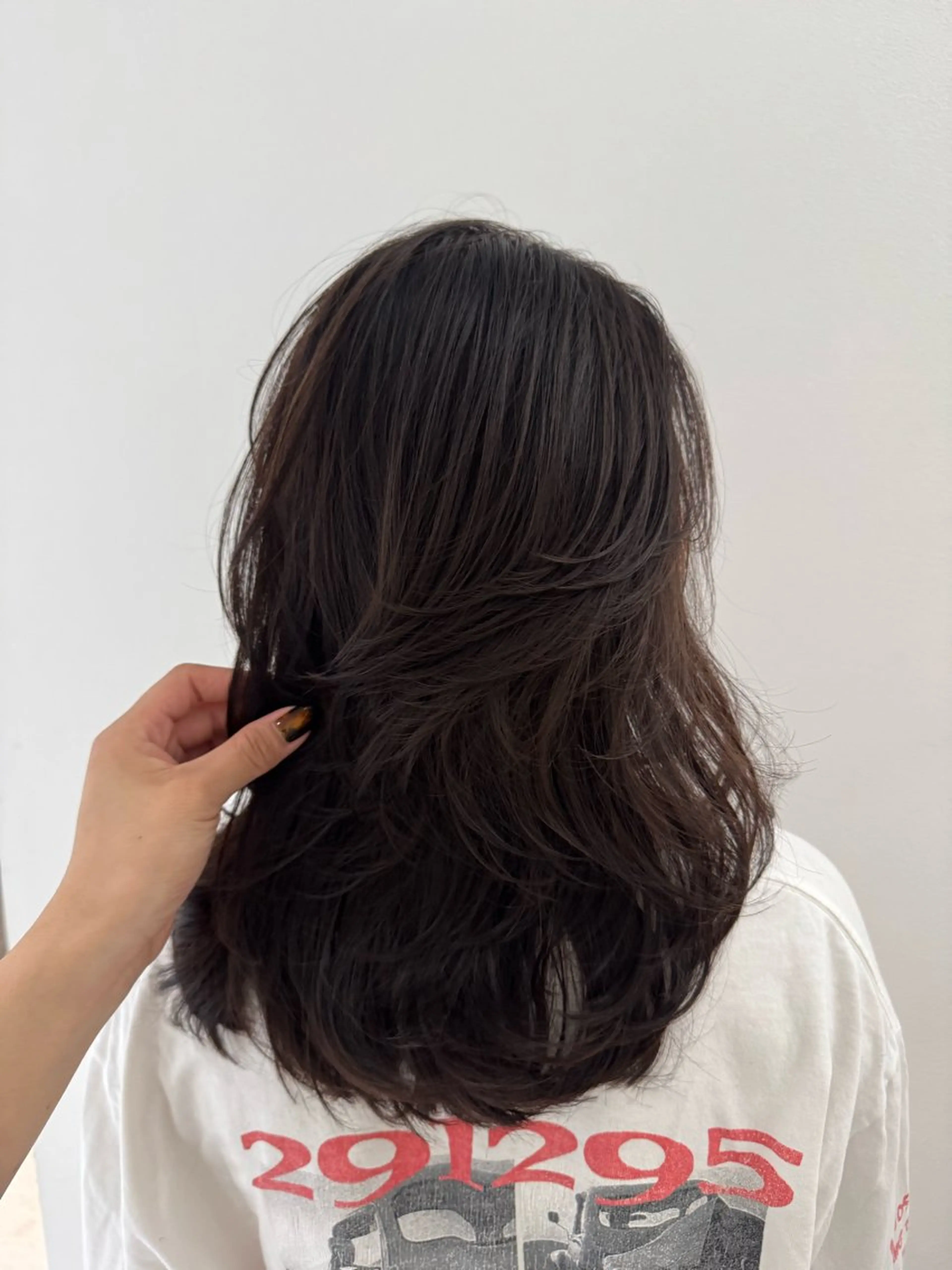 セミロング rina/無料レイヤ ーカット/上野🌱のヘアスタイル