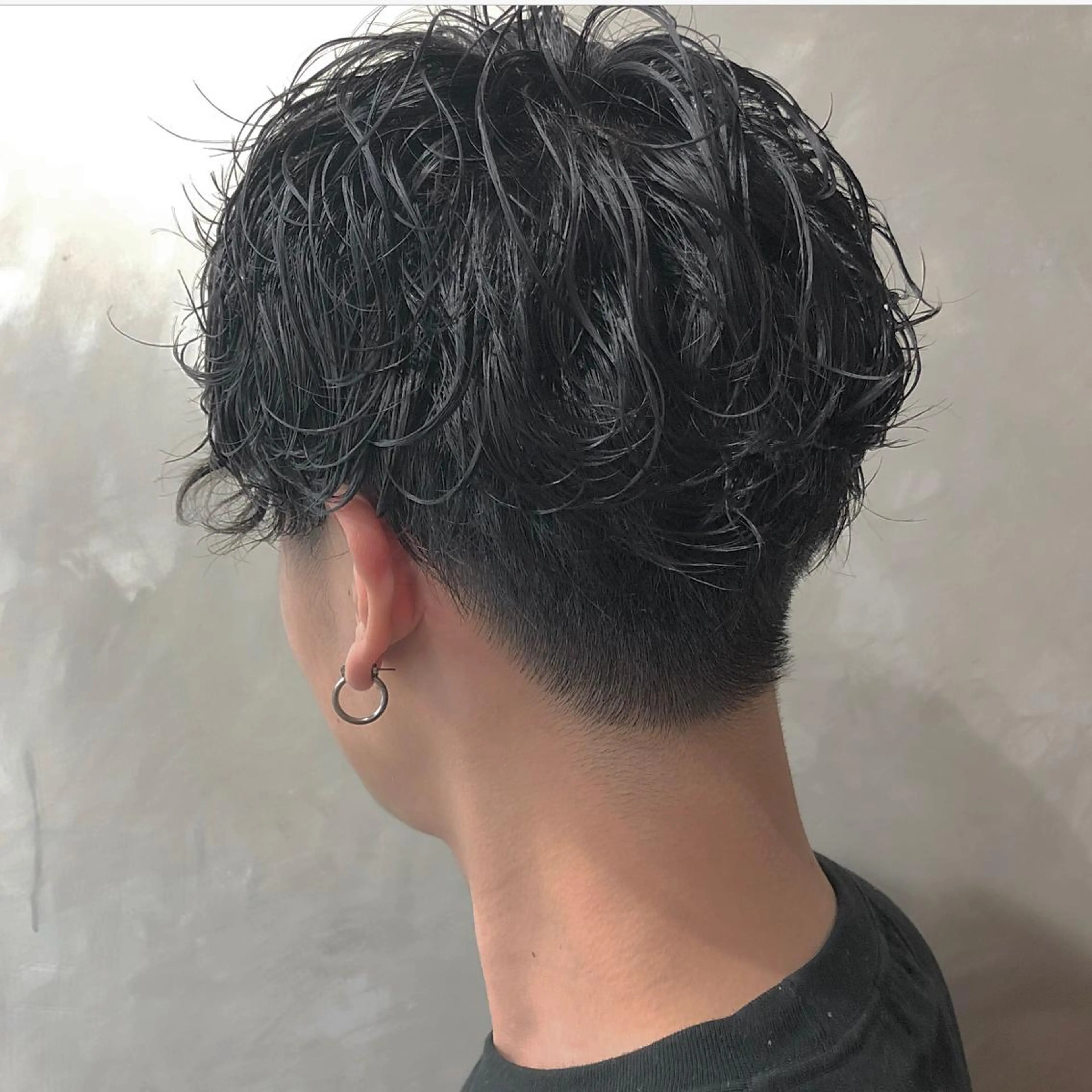 ショート パーマ メンズ カット CLUTCH天王寺 西藤遥河のヘアスタイル