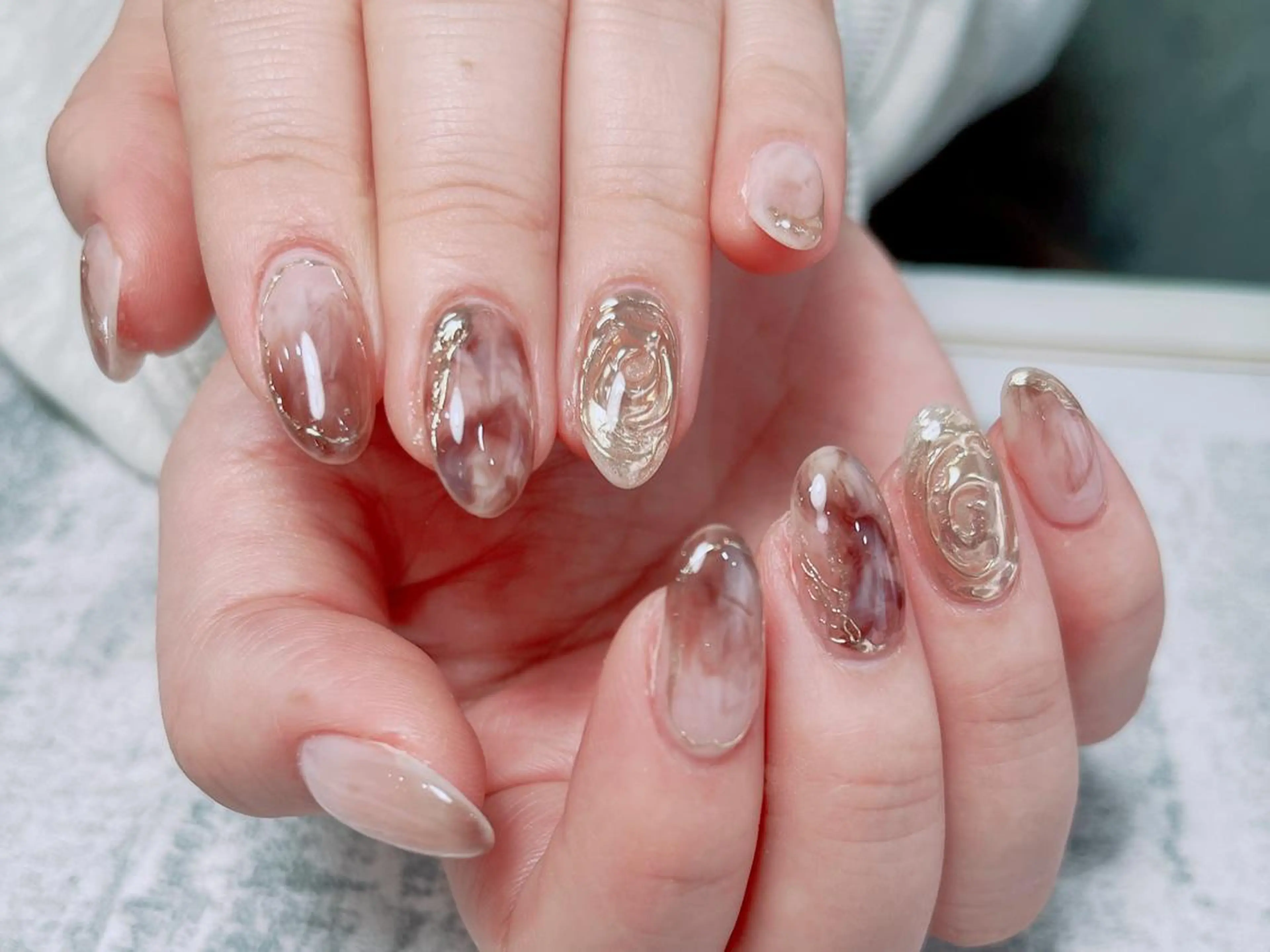 ネイル ハンドネイル Elegant beautyのネイルデザイン