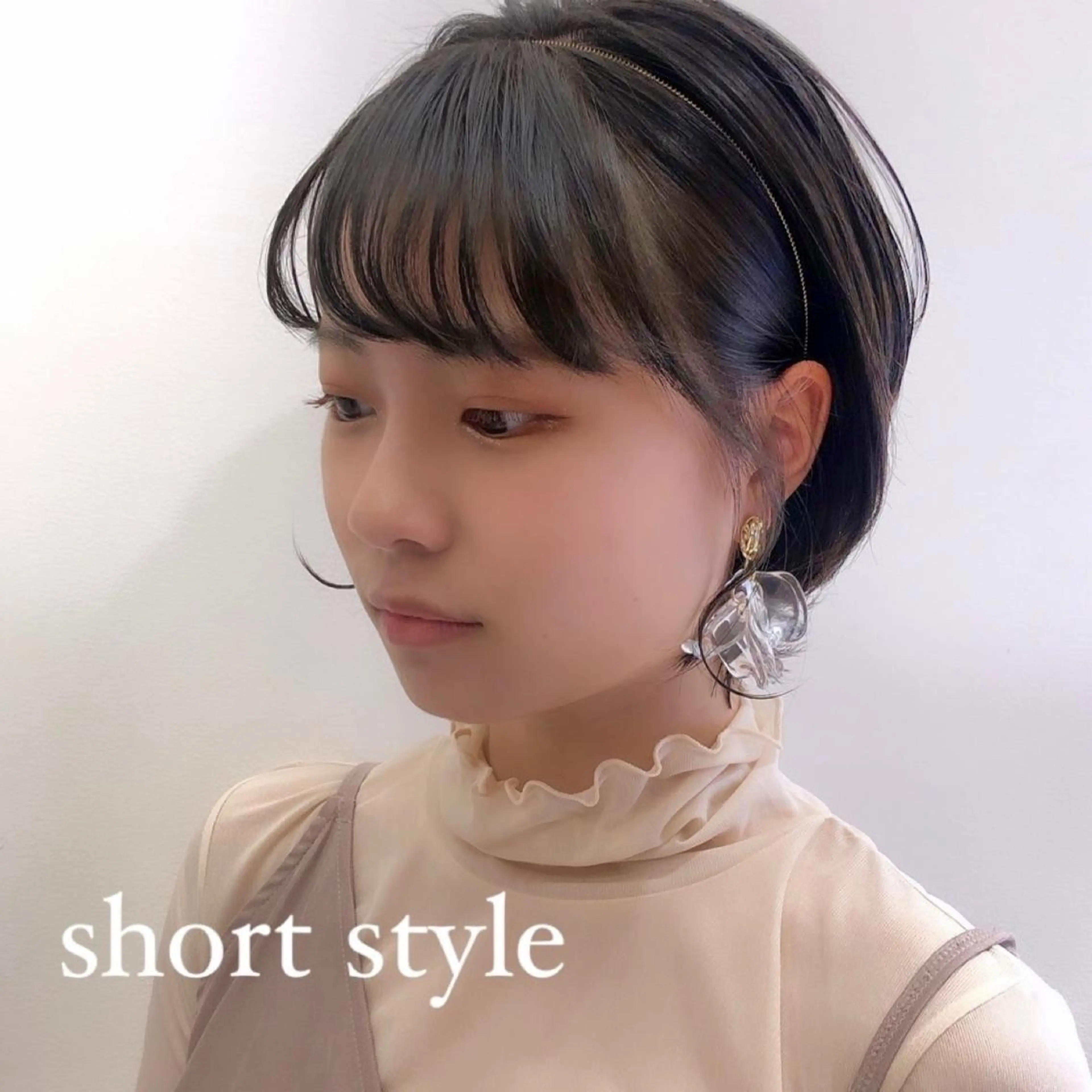 ショート ボブパーマ ♡ヨシカワハナコのヘアスタイル
