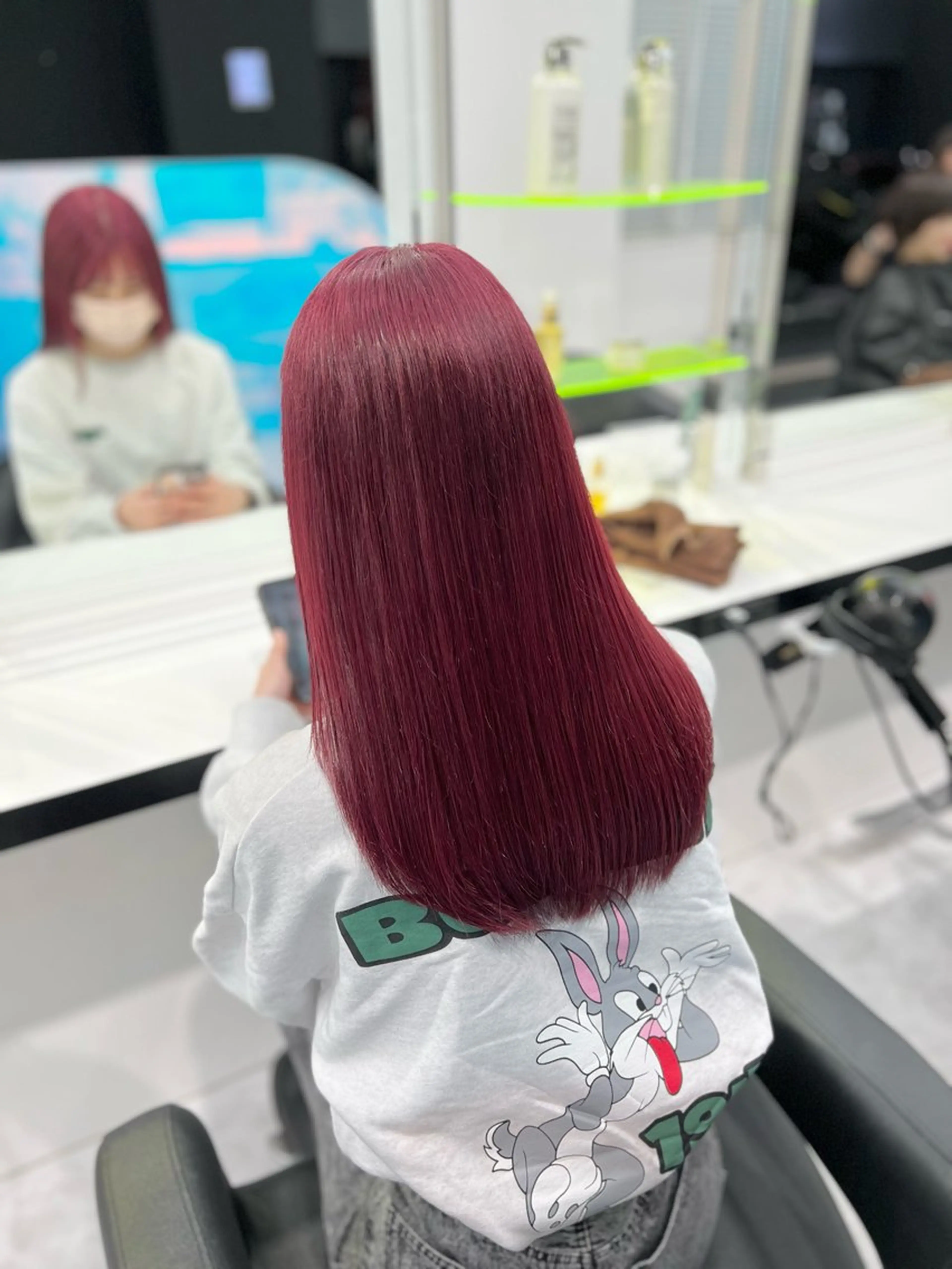 セミロング カラー ヘアカラー ヘッドスパ ヘアセット お客様満足No.1 🌈Neneのヘアスタイル