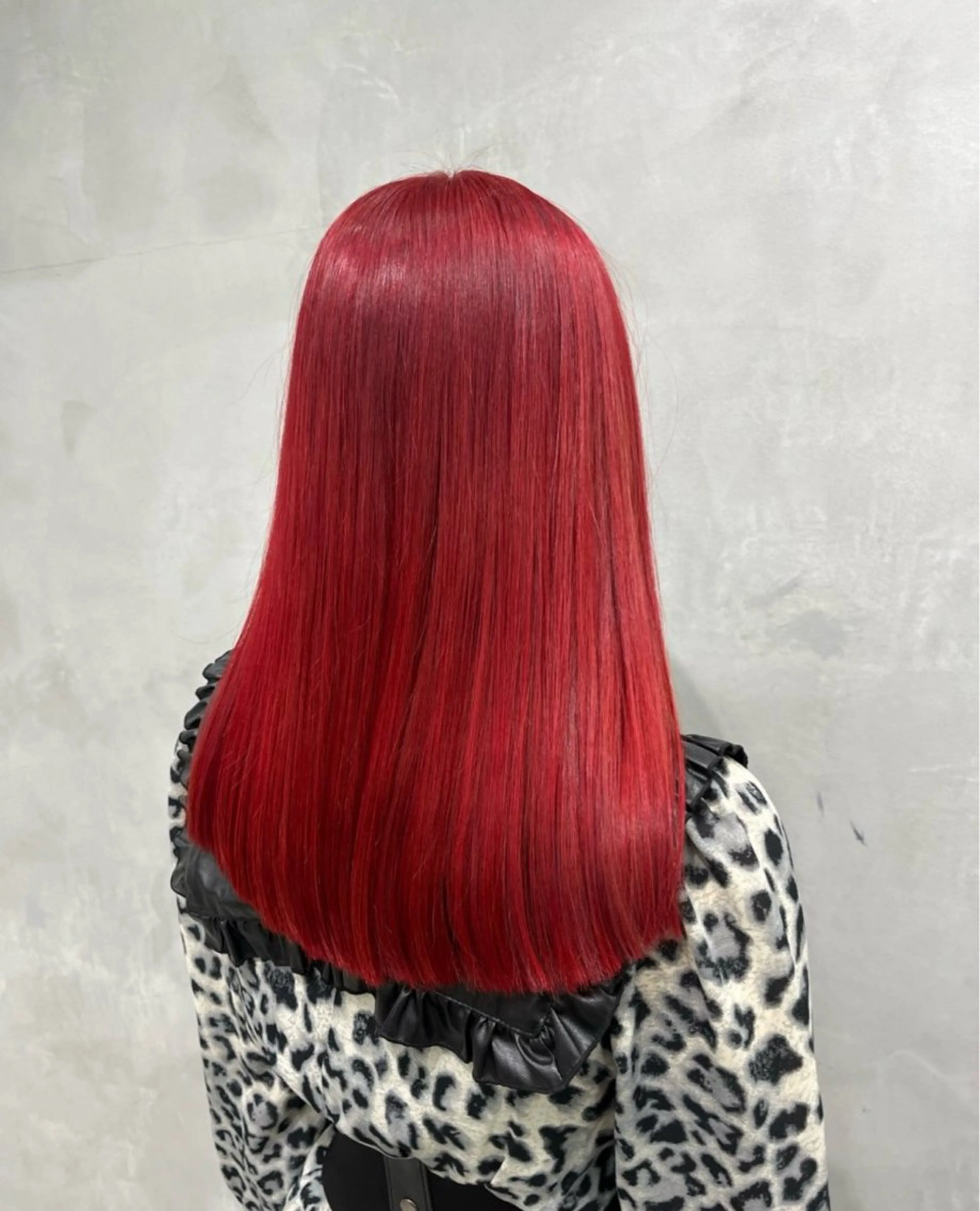 ロング カラー ダブルカラー レッドカラー ヘアカラー 🩷hair salon dot. tokyo color 🩷所属・カット￥1,100円 ⌇Hao 🎀✮のヘアスタイル