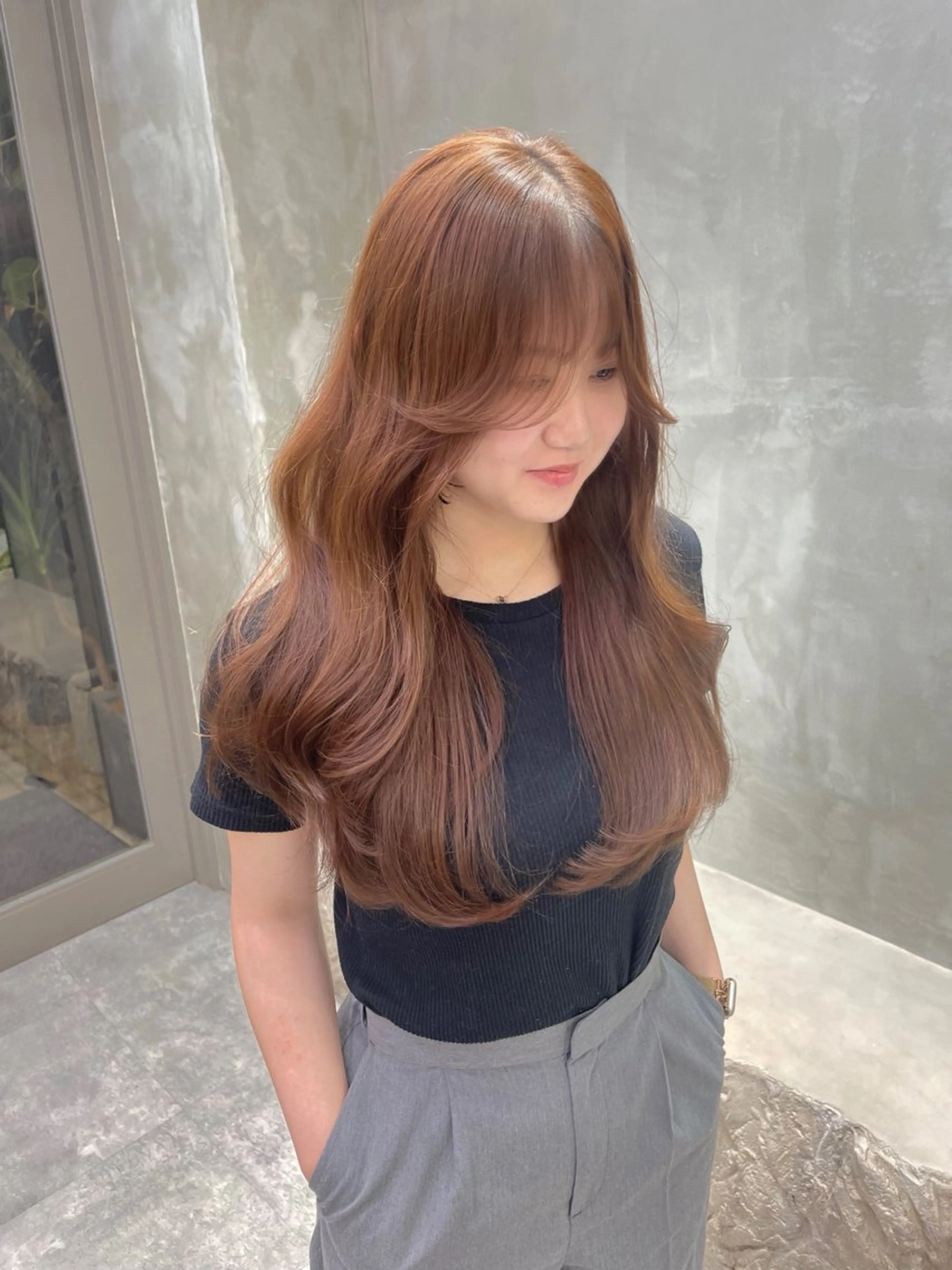ロング カラー カット ヘアカラー トリートメント the path shogo🌻のヘアスタイル