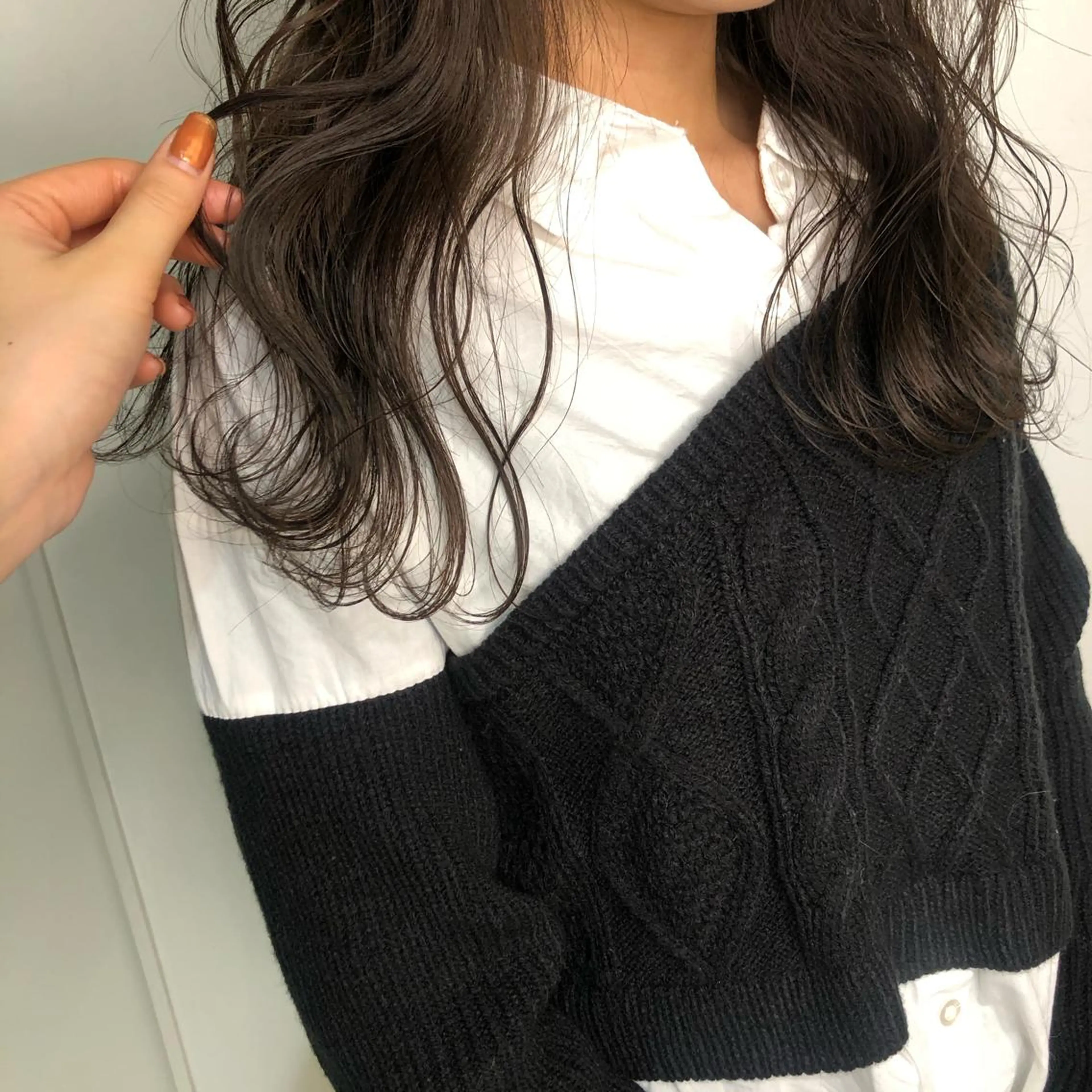 セミロング カラー ヘアアレンジ マツエク・マツパ グレージュ Noah's　Ark所属・透明感カラー🫧ヘア セット🫧松本菜月の眉毛・アイブロウイメージ