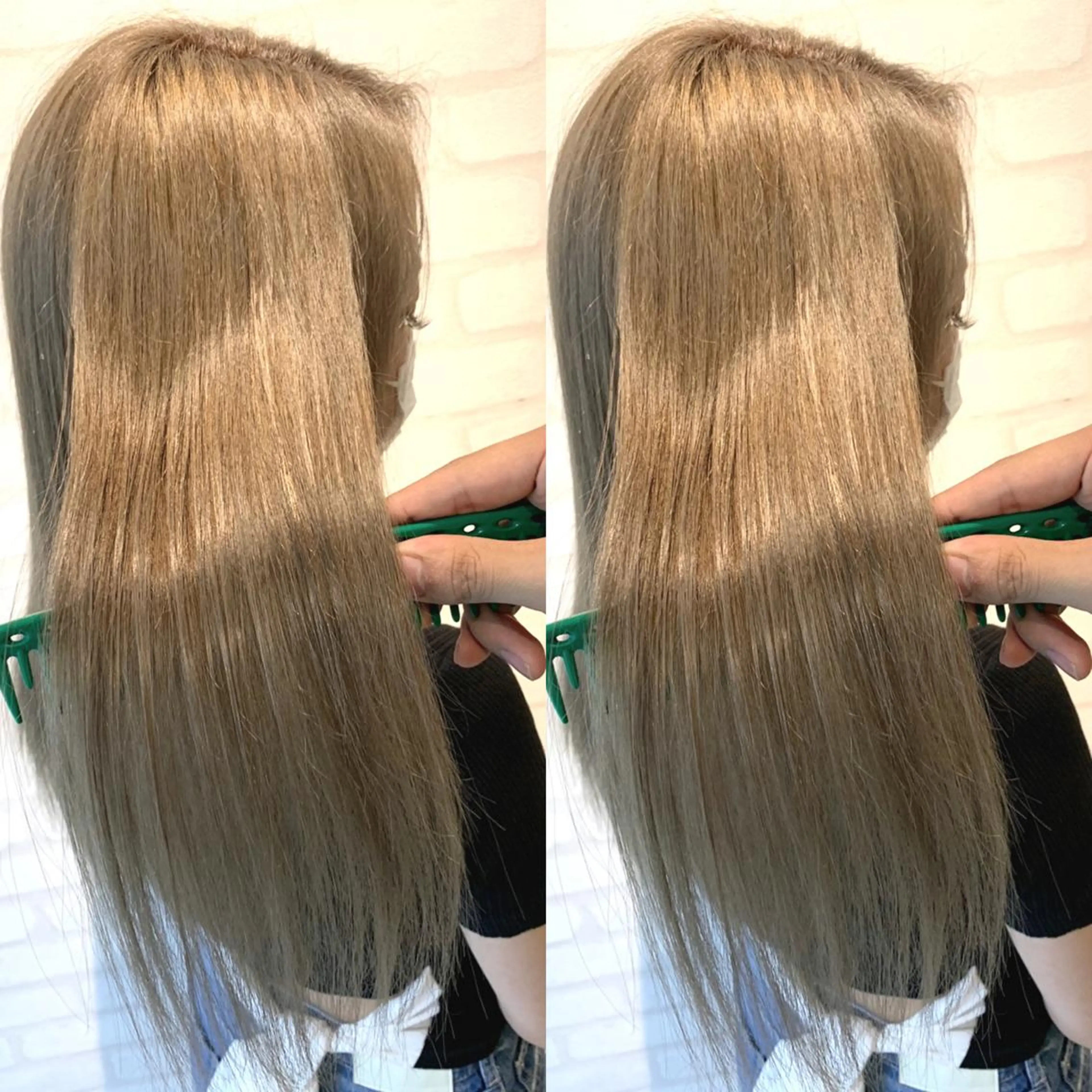 ロング 髪質改善 貸切サロンのヘアスタイル