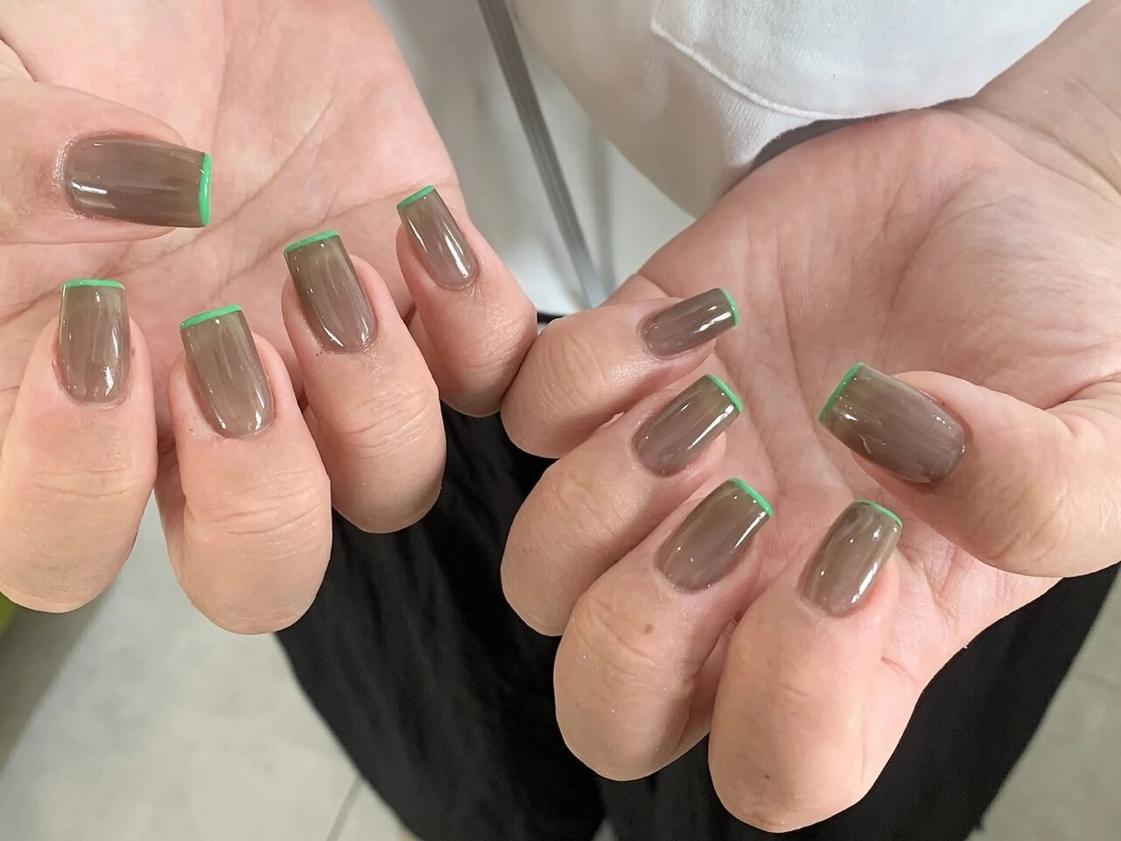 【オフあり】フレンチネイル✨お好きなカラー2色可能♡の写真