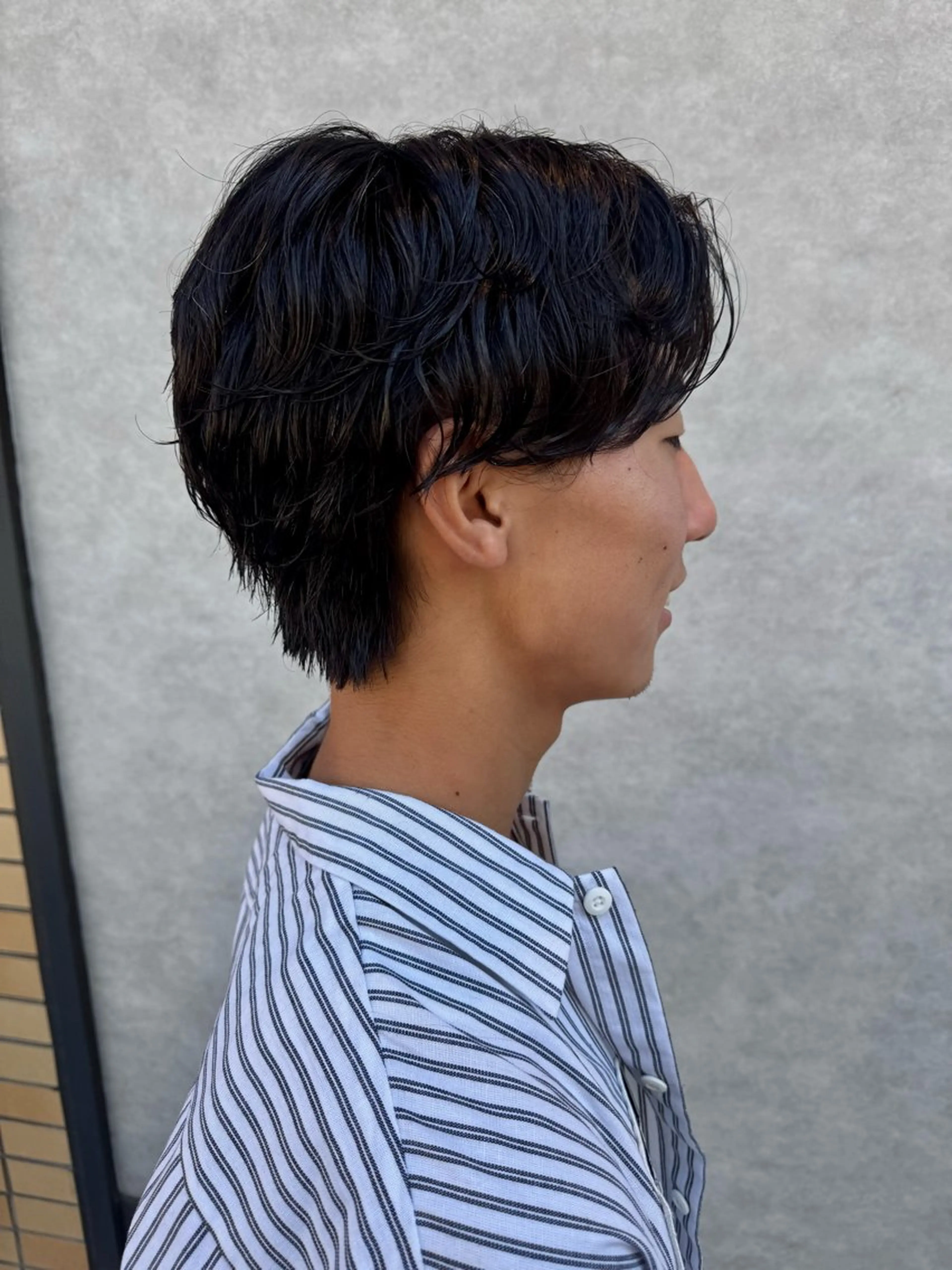 メンズ カット パーマ 米元 春奈のヘアスタイル