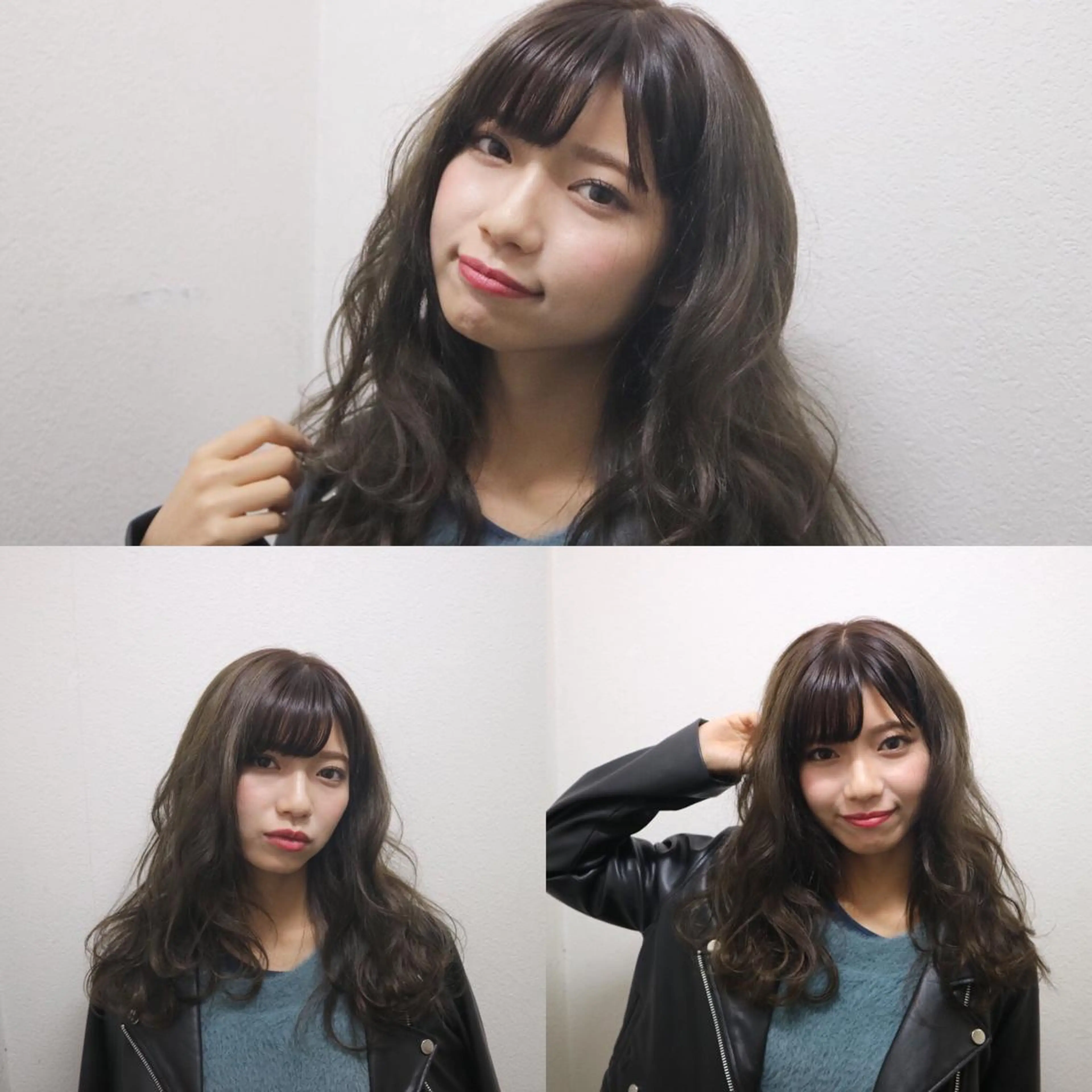 ミディアム カラー アディクシーカラー アッシュ 透明感カラー グレージュ ハイライトカラー JIL BLAN 京都のヘアスタイル