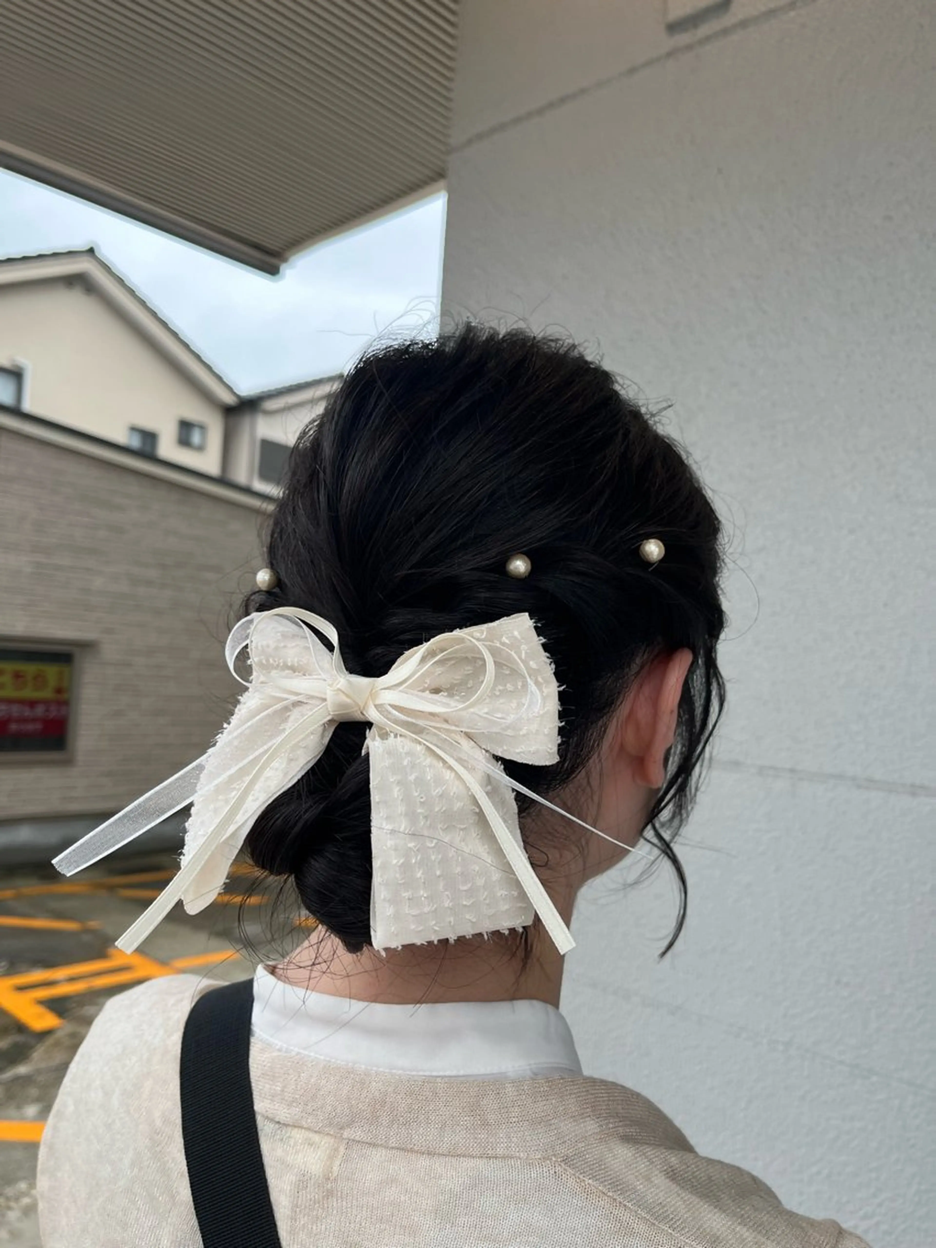 ミディアム ヘアアレンジ 桑原 りゆのヘアスタイル