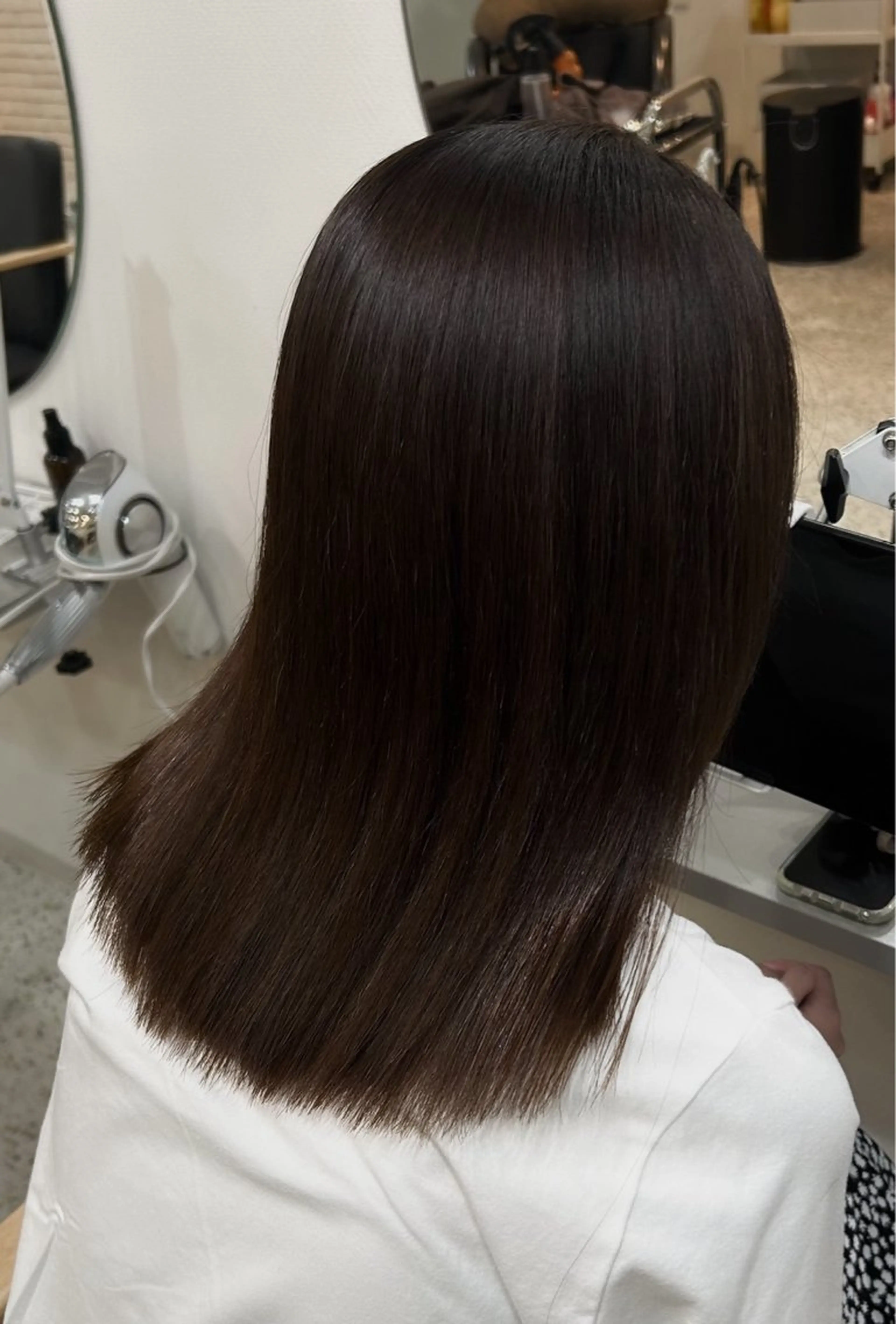 ミディアム 髪質改善 トリートメント トリートメント Memories所属・🧣艶カラー・ヘア セット Chie🧸のヘアスタイル
