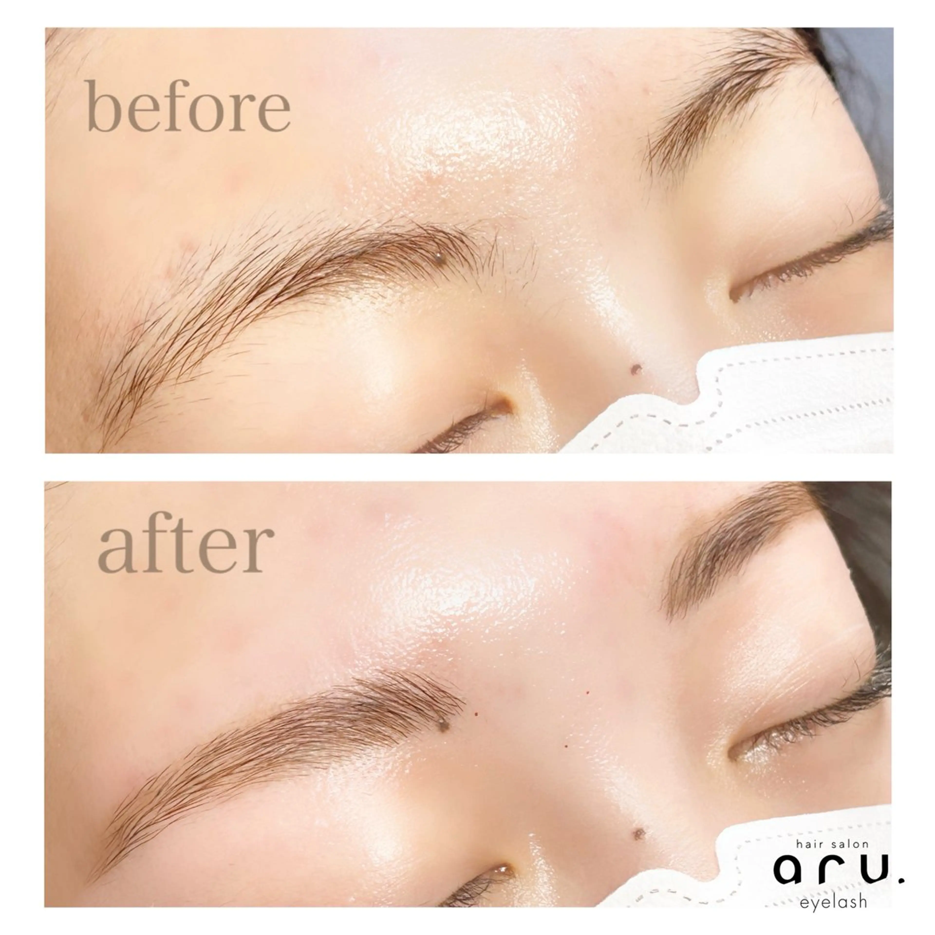 アイブロウ ワックス脱毛 眉カット その他(アイブロウ) hairsalon aru.所属・粟辻 ゆみのマツエク・マツパデザイン