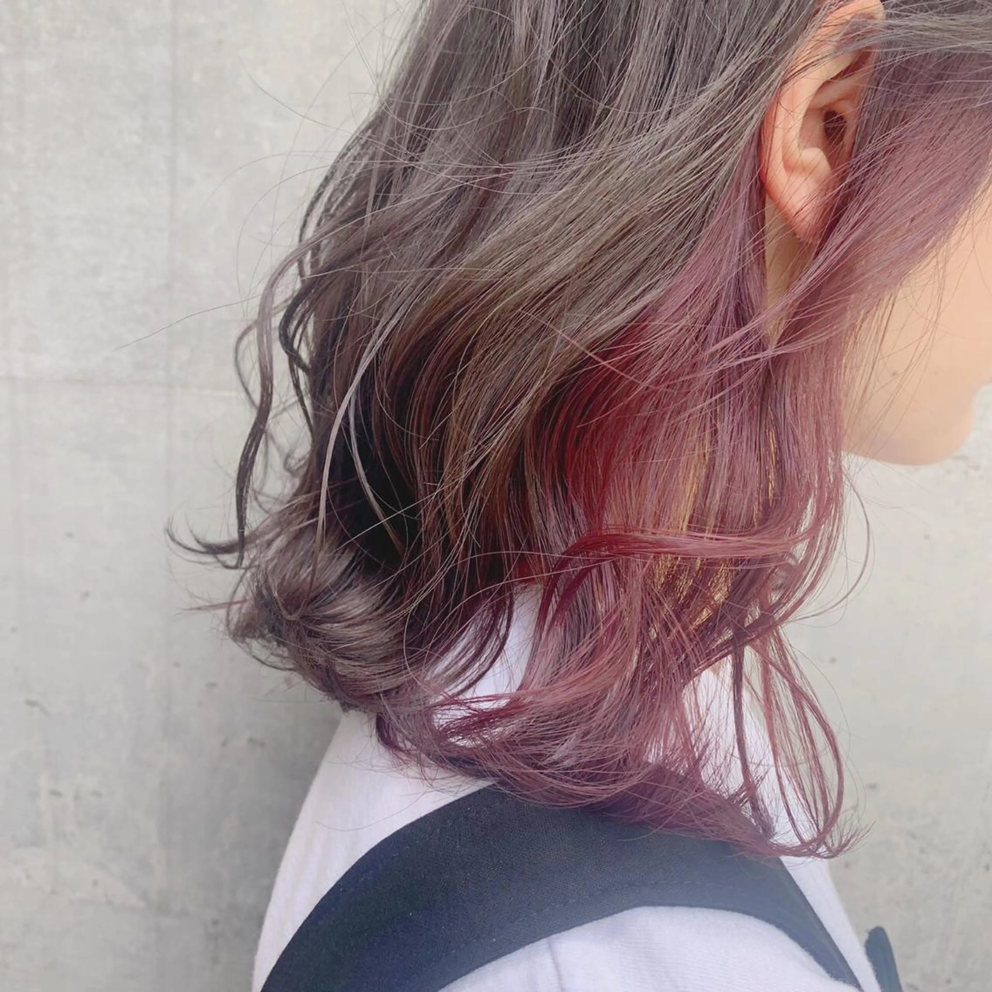 ミディアム カラー インナーカラー ヘアカラー FLEUR by little所属・🌸モテヘア🌸 ﾀﾞｲﾁのヘアスタイル