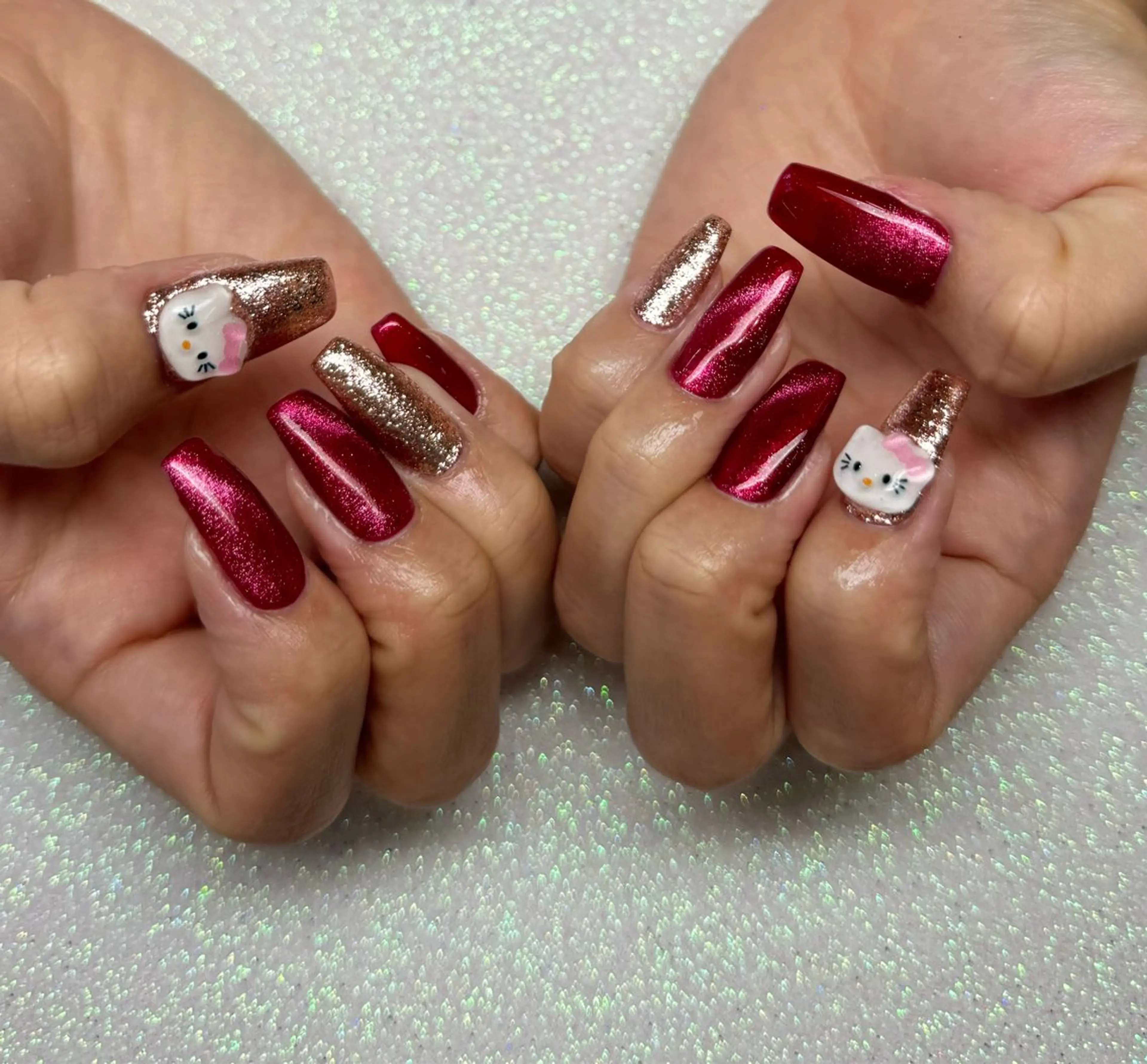 ネイル ハンドネイル VIERU 🌈🎀💖のネイルデザイン