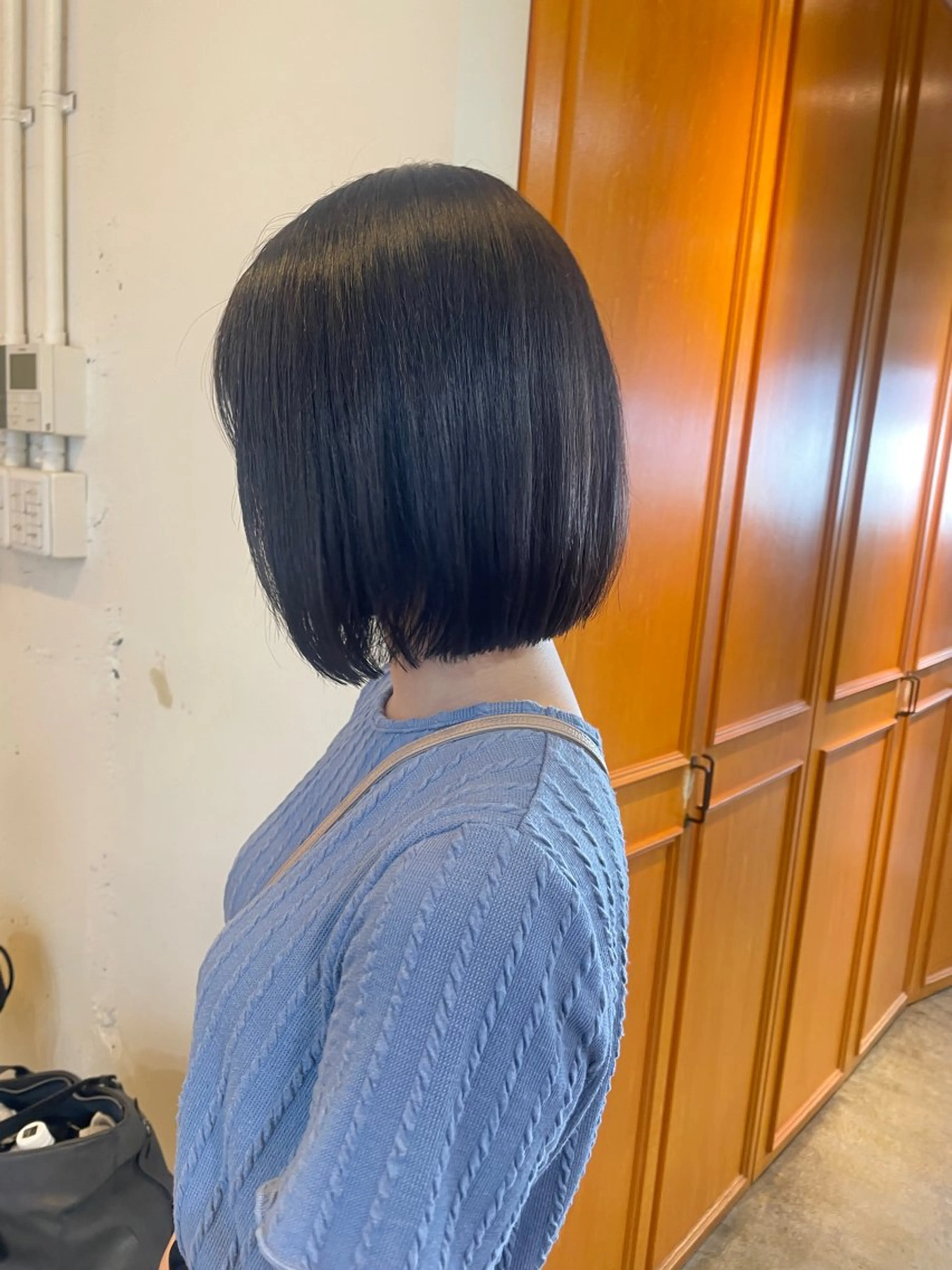 ミディアム カラー RIN／韓国ヘア レイヤーカットのヘアスタイル