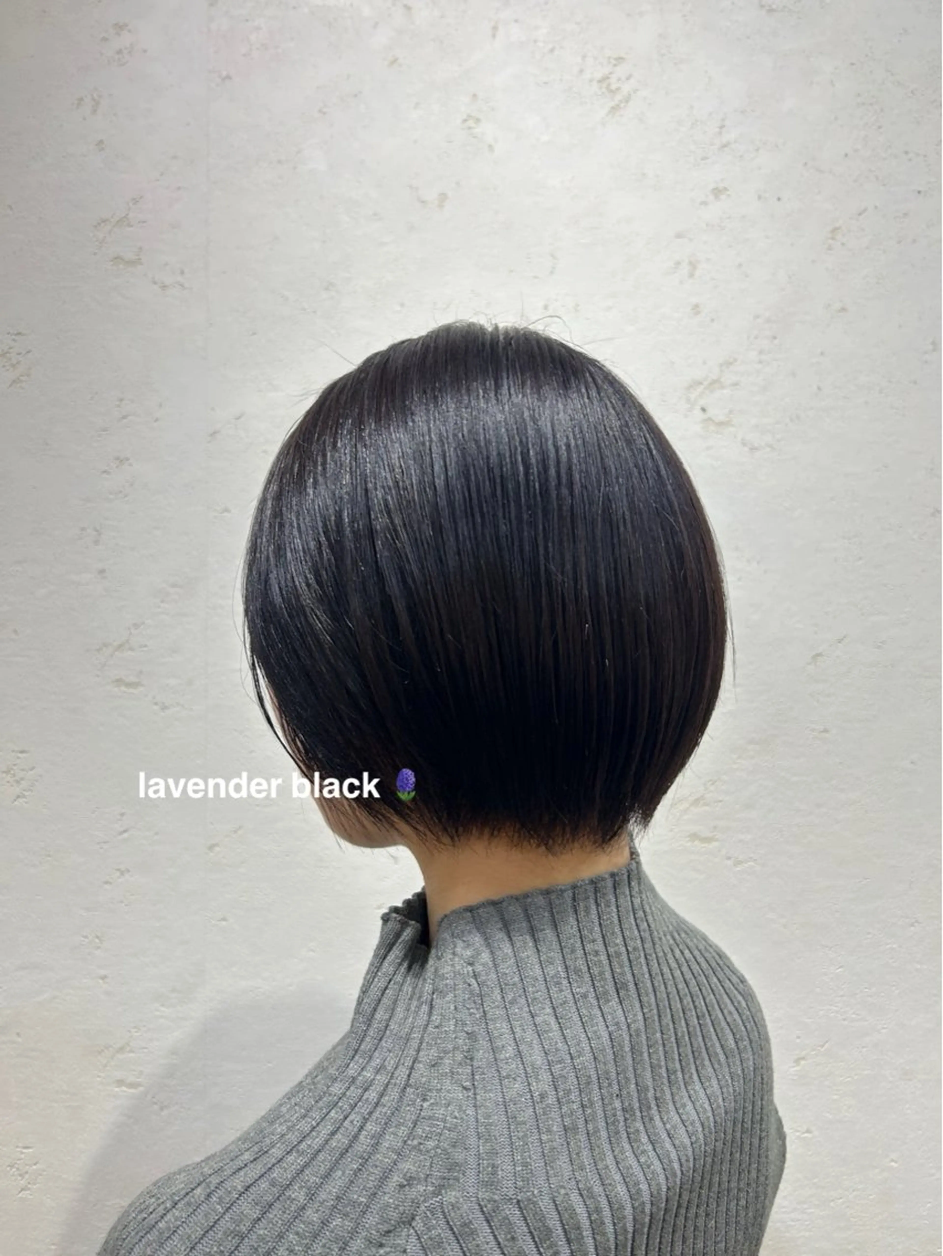 ショート カラー 黒髪 透明感カラー エドルカラー ラベンダーカラー ヘアカラー hairs Riche住之江（ヘアーズリッシュ）所属・hairs Riche/諸戸龍加のヘアスタイル